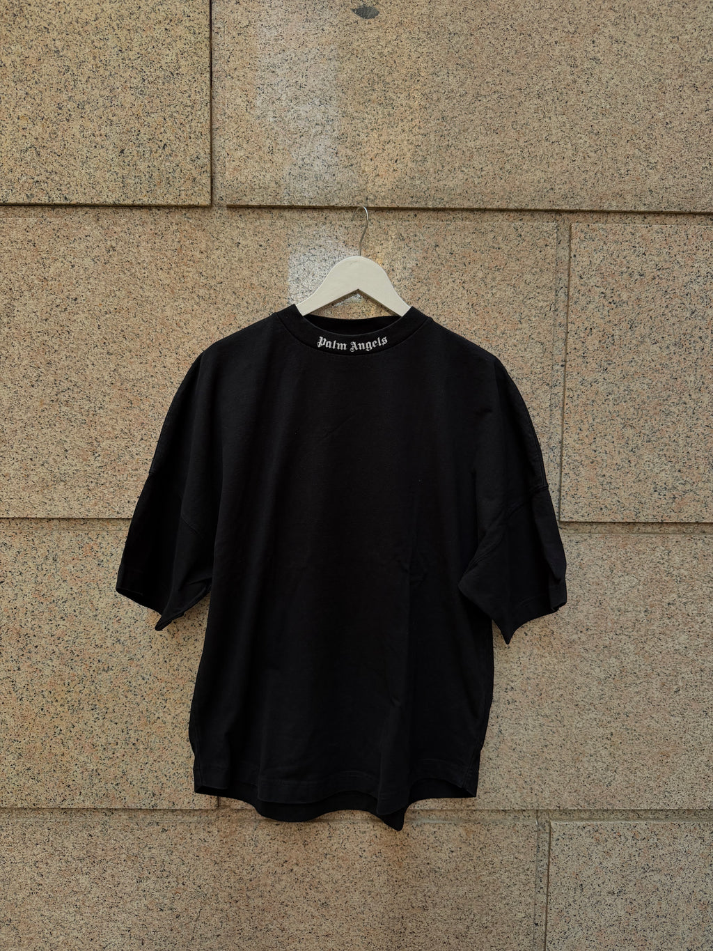 Palm Angels Big Logo White Black -  M (USED)