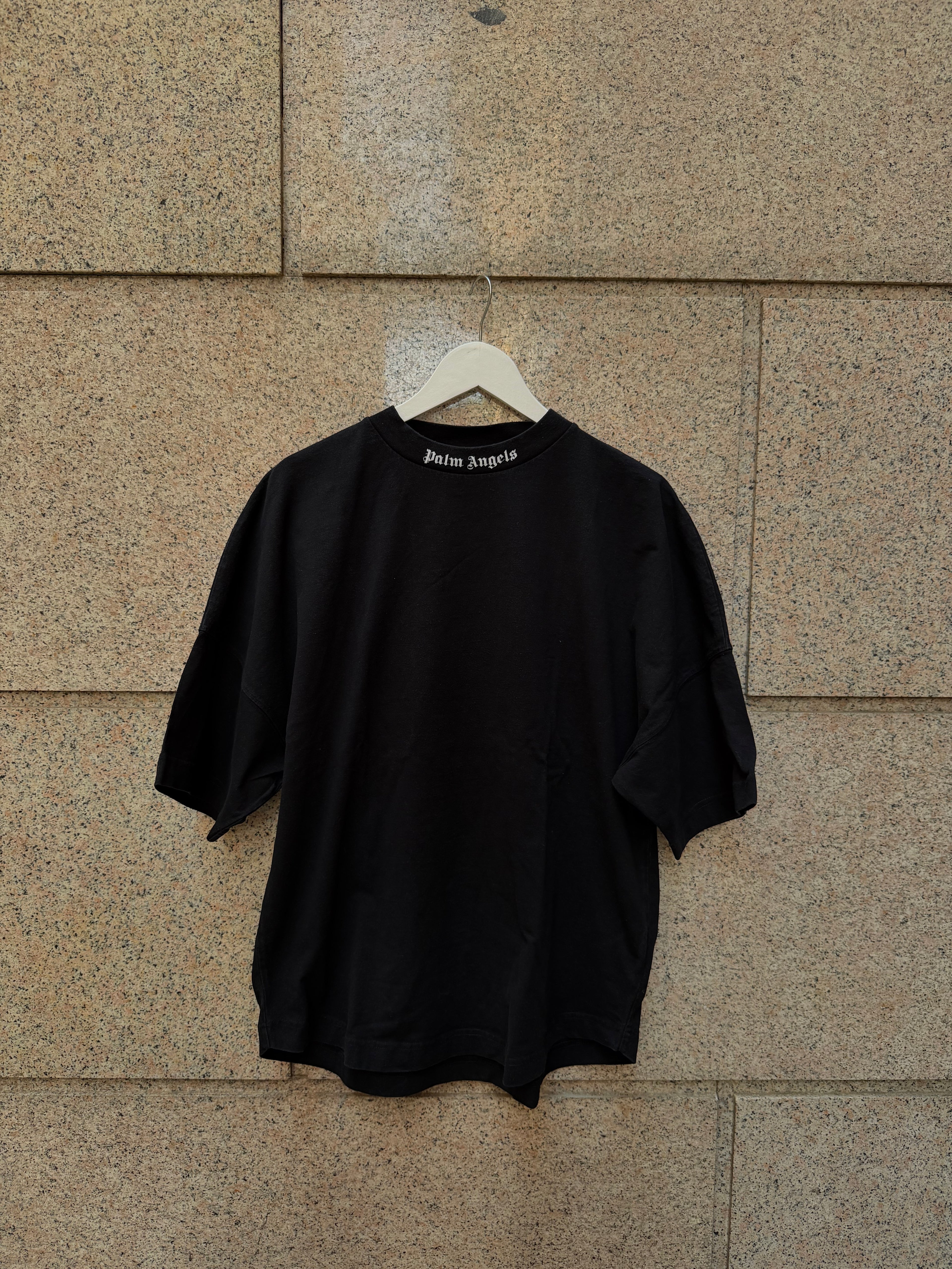 Palm Angels Big Logo White Black -  M (USED)