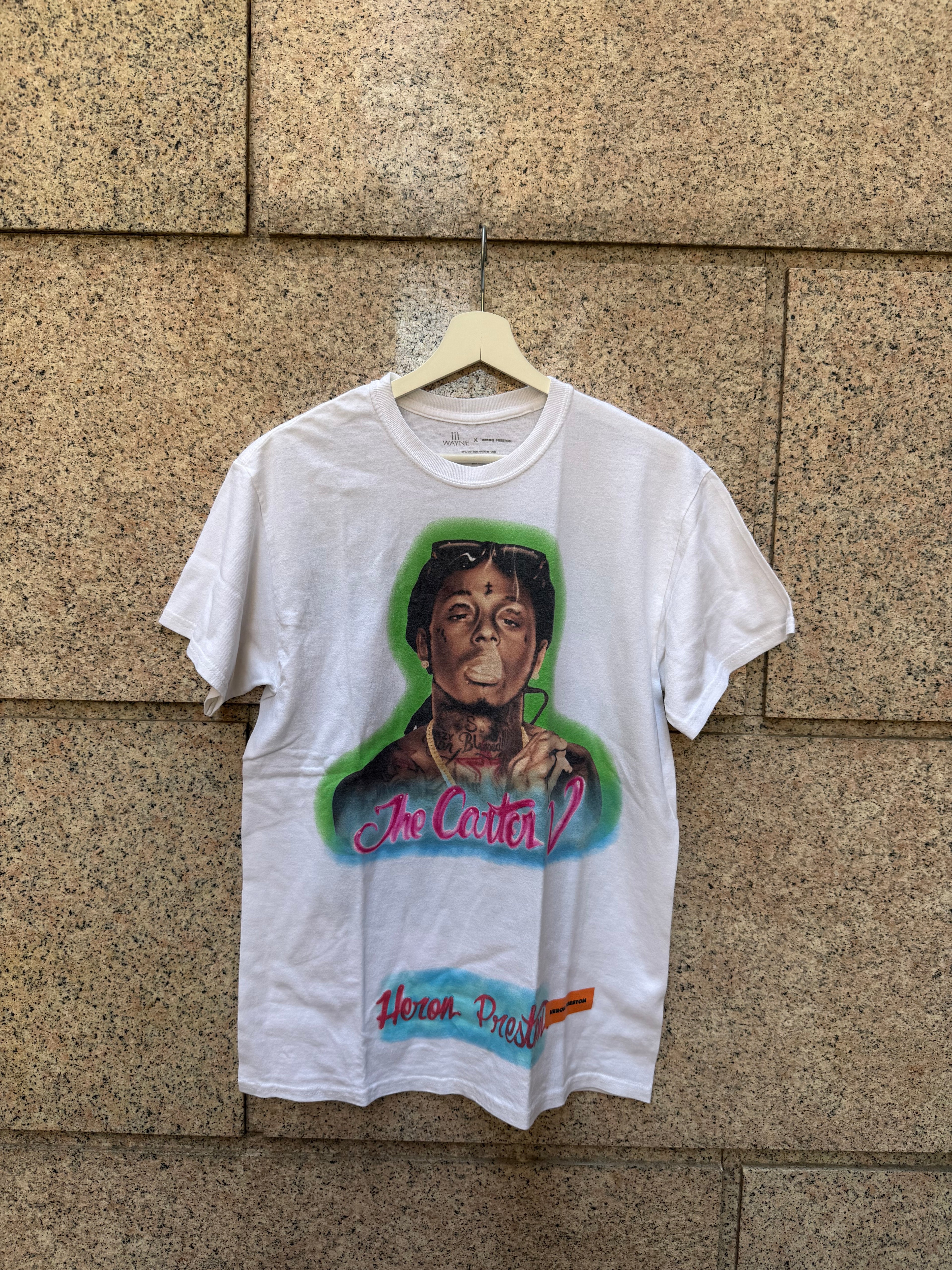 Heron Preston X Lil Wayne Carter V Tee White - M (USED)