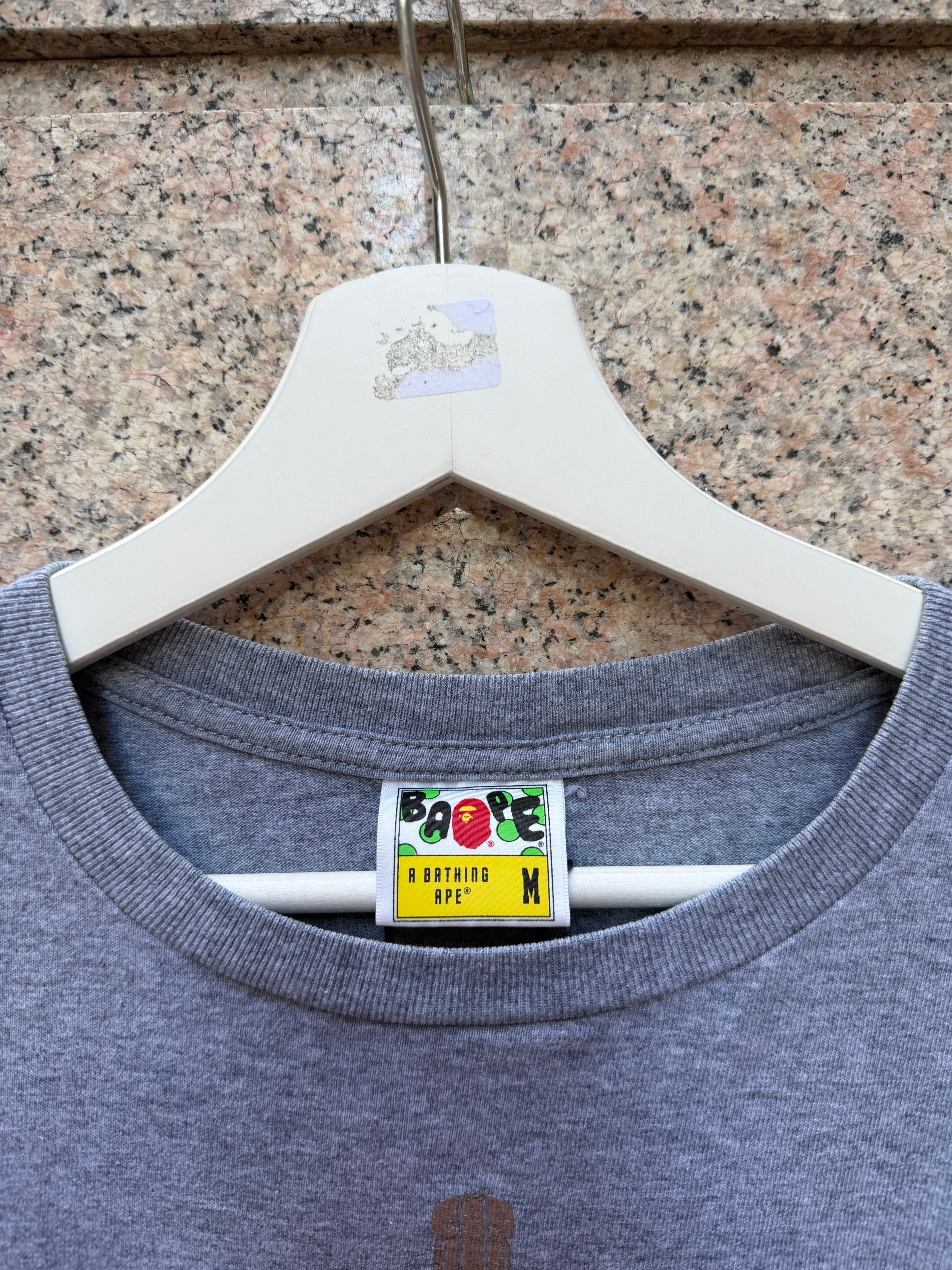 A Bathing Ape Bape Tee Shark Grey Camo - M (USED)