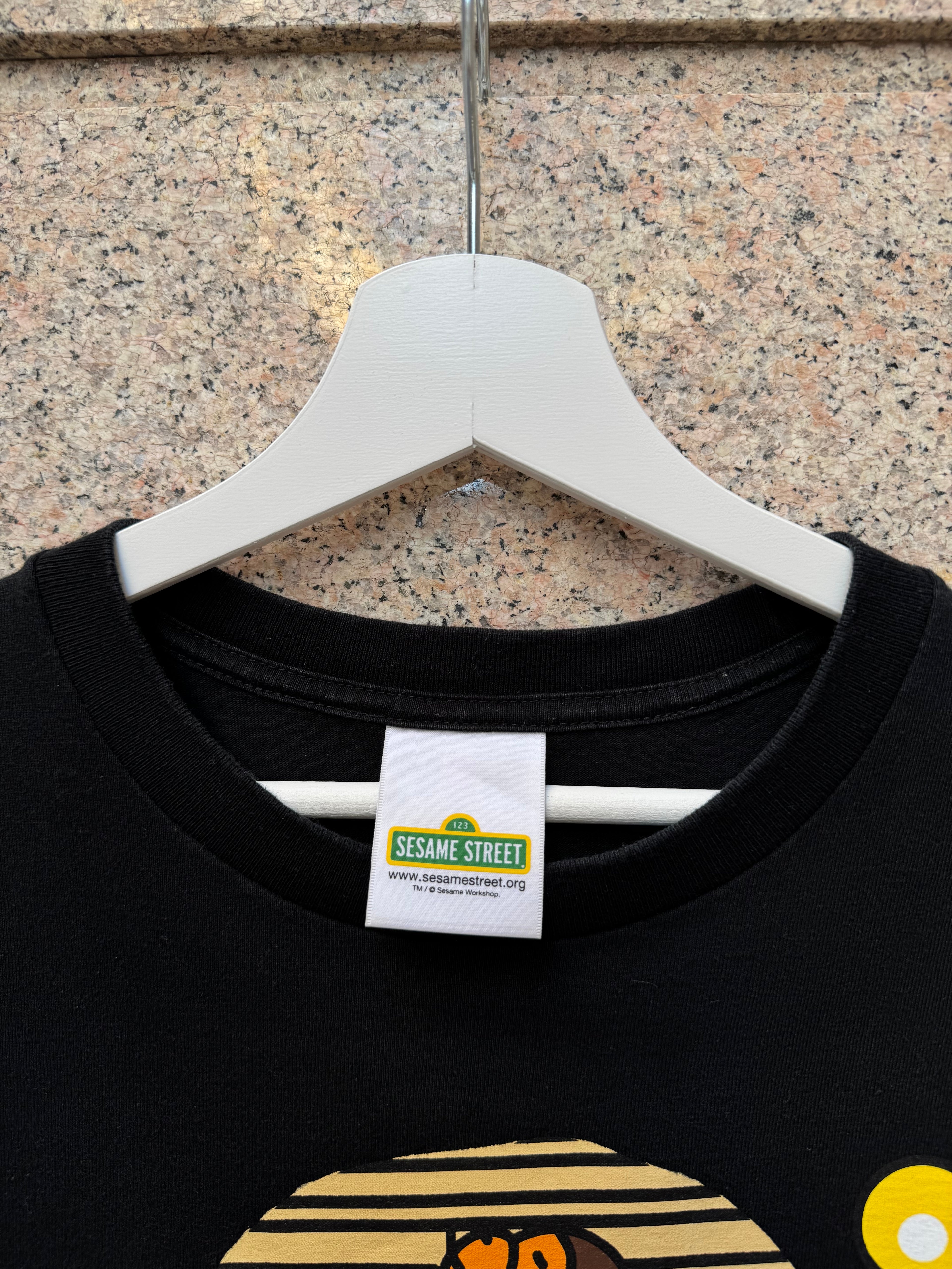 A Bathing Ape Bape X Sesame Street Black Tee - XL (USED)
