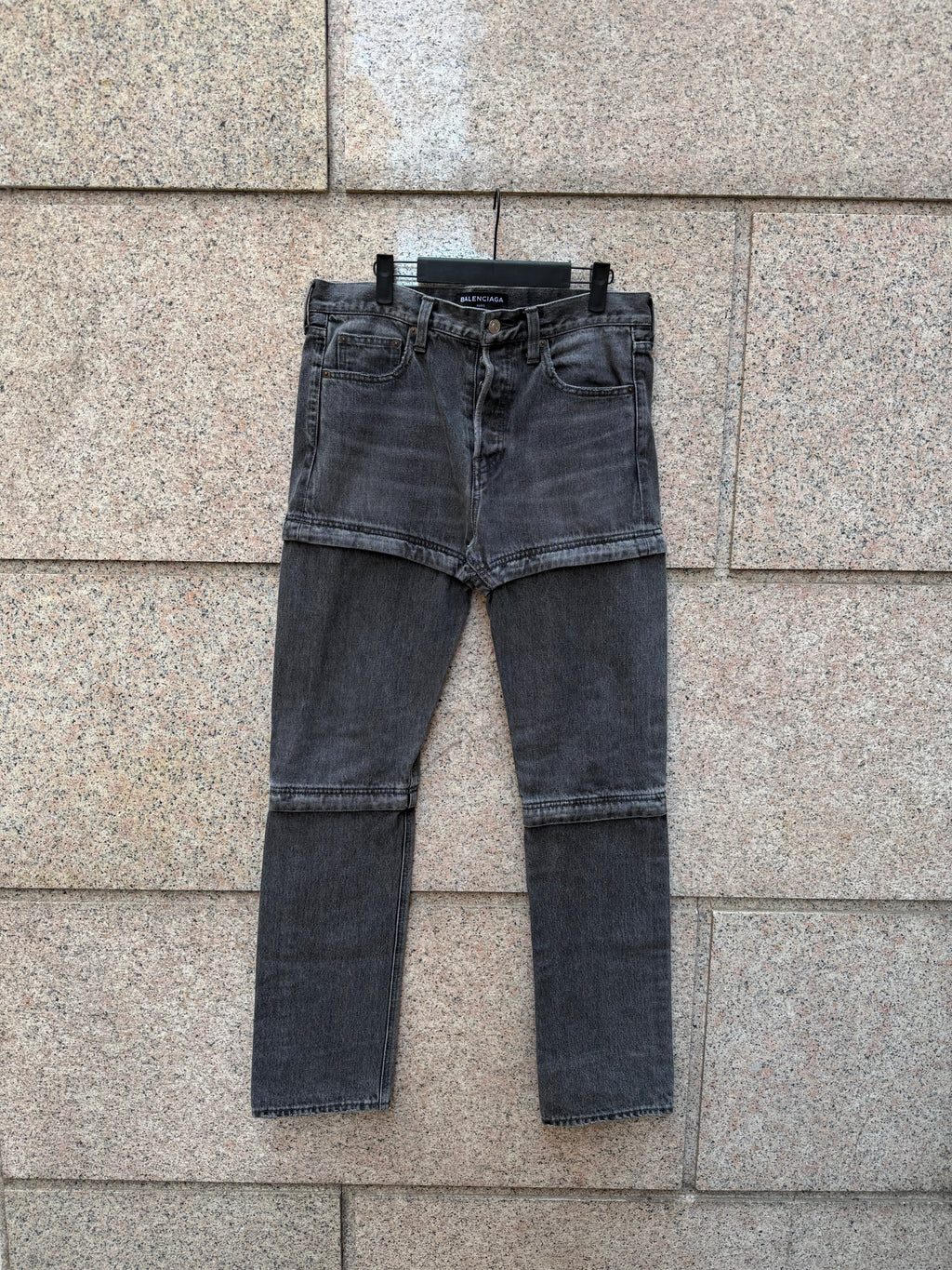 Balenciaga Hybrid Trompe L' Oeil Zip Denim - US30 (USED)