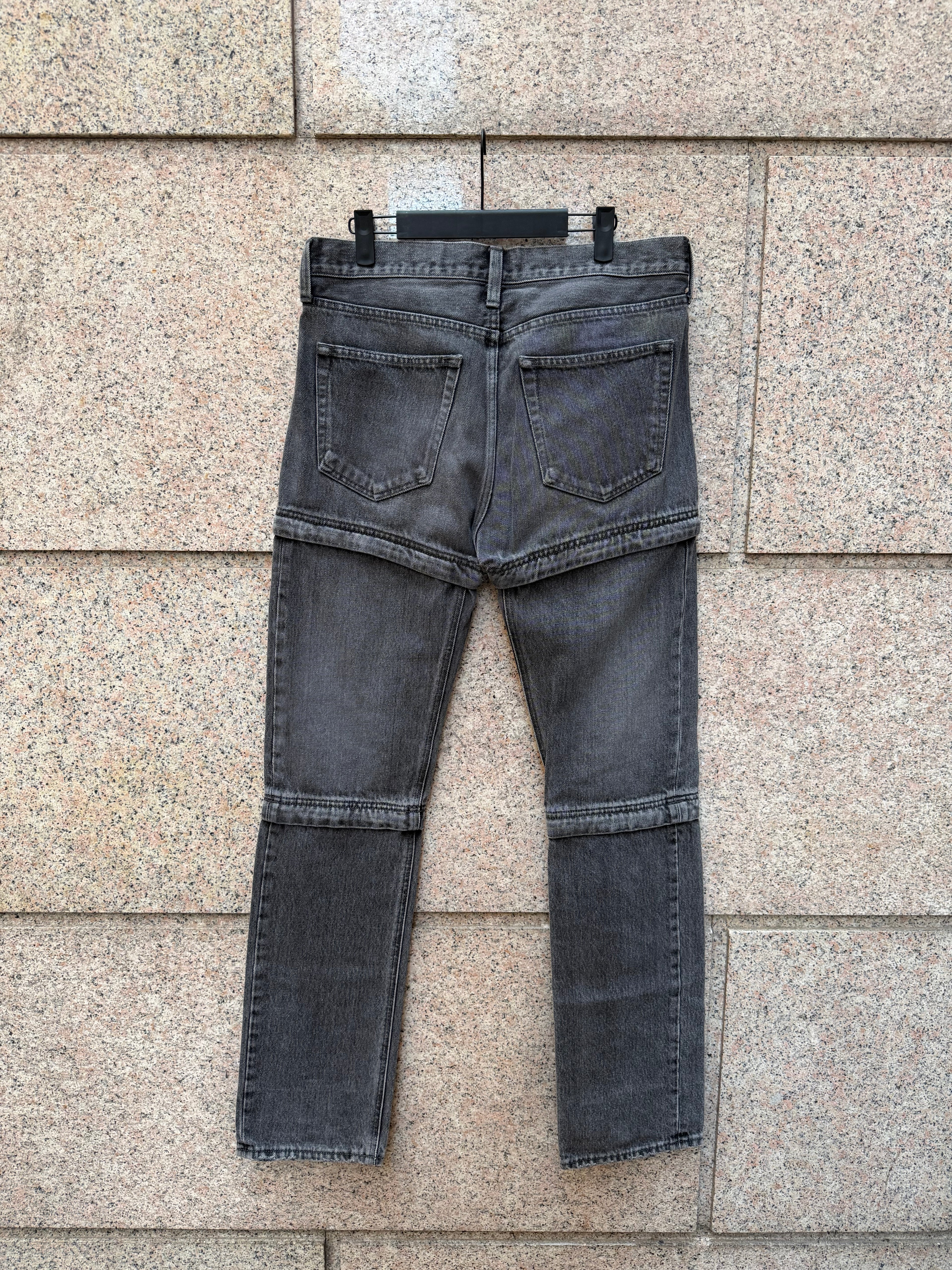 Balenciaga Hybrid Trompe L' Oeil Zip Denim - US30 (USED)