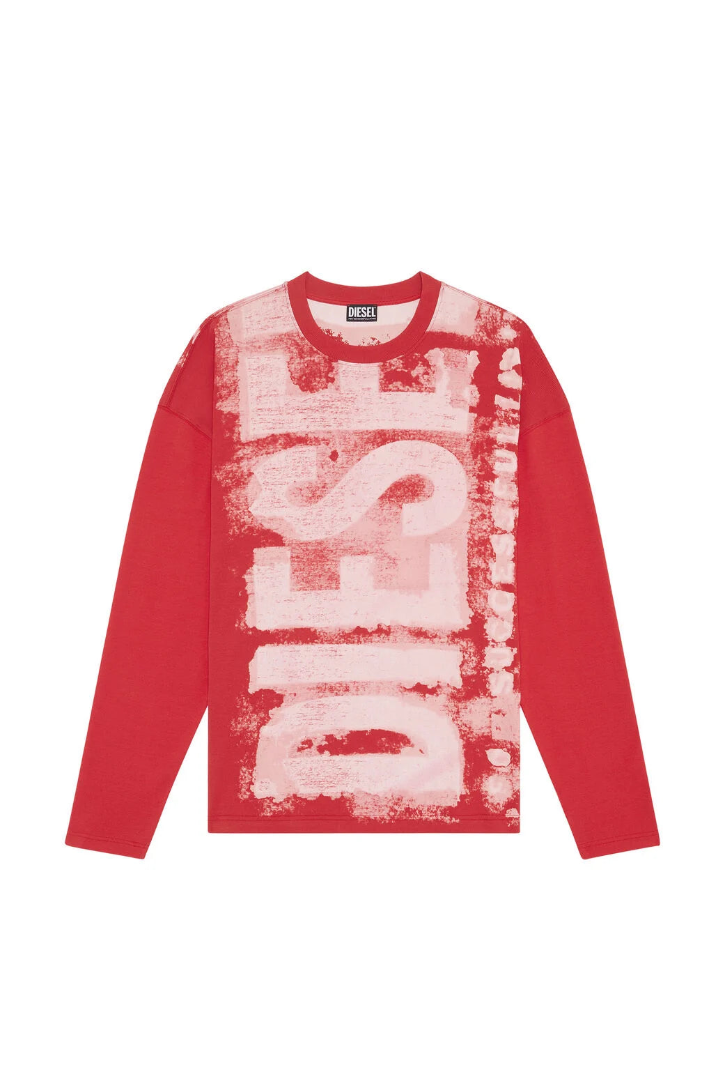 DIesel Long-sleeve T-shirt with smudged logo