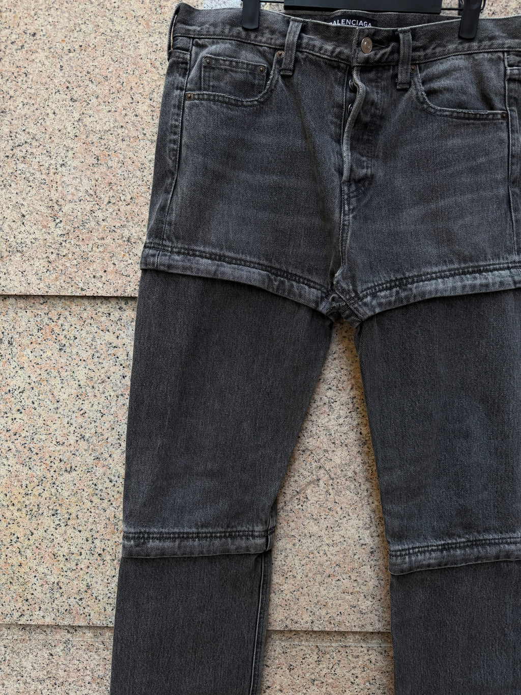 Balenciaga Hybrid Trompe L' Oeil Zip Denim - US30 (USED)
