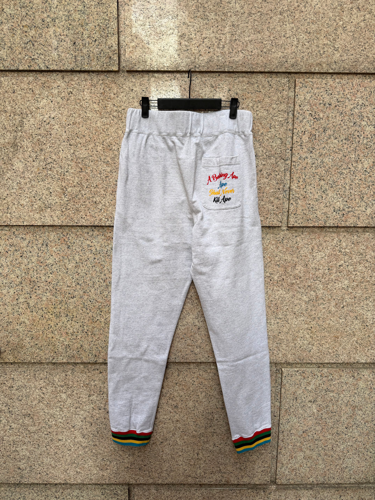 A Bathing Ape Bape Camo Shark Sweatpants Grey - L (USED)