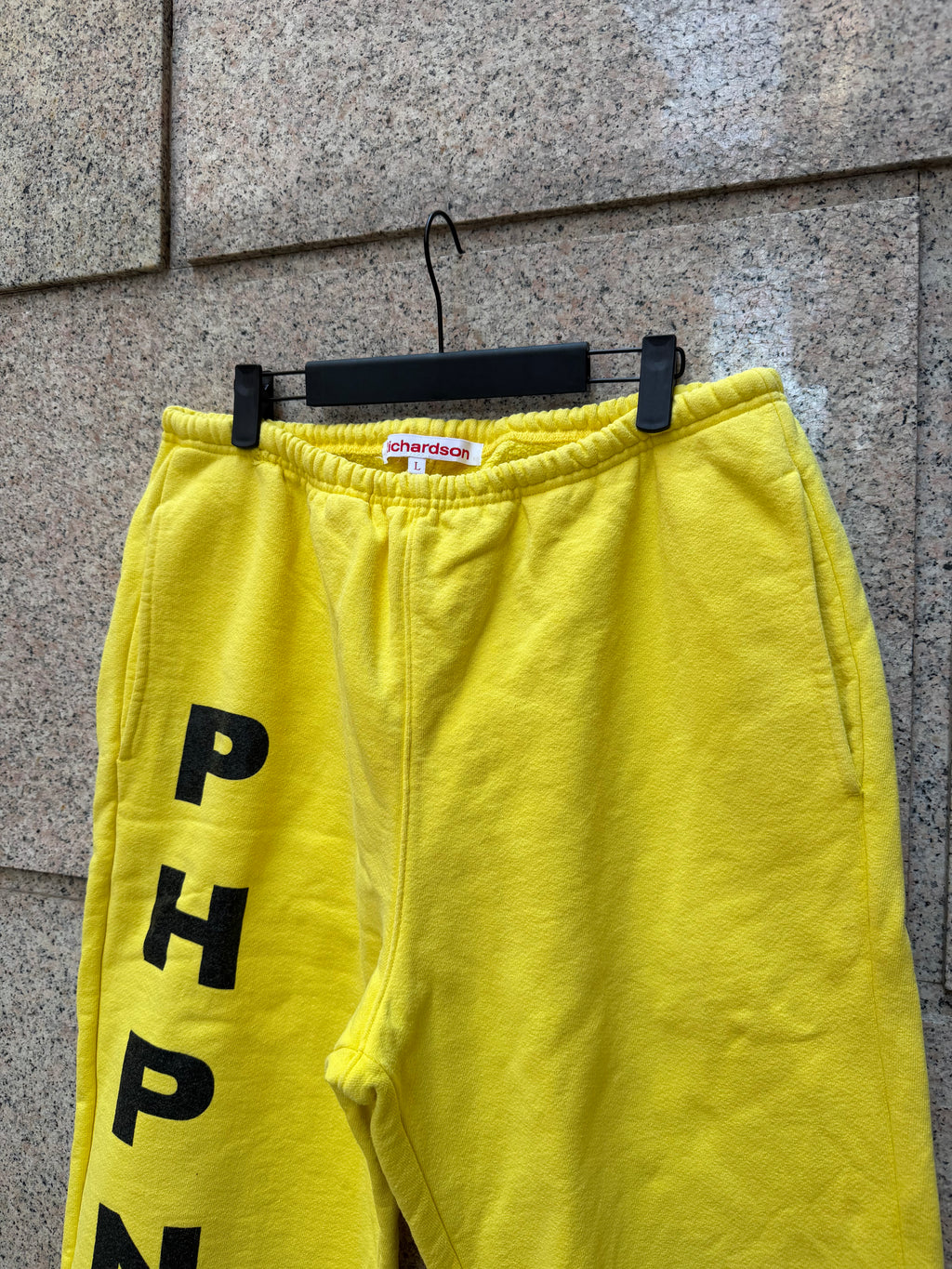 Richardson X PHPNC Sweatpants Yellow Logo Pants- L (USED)