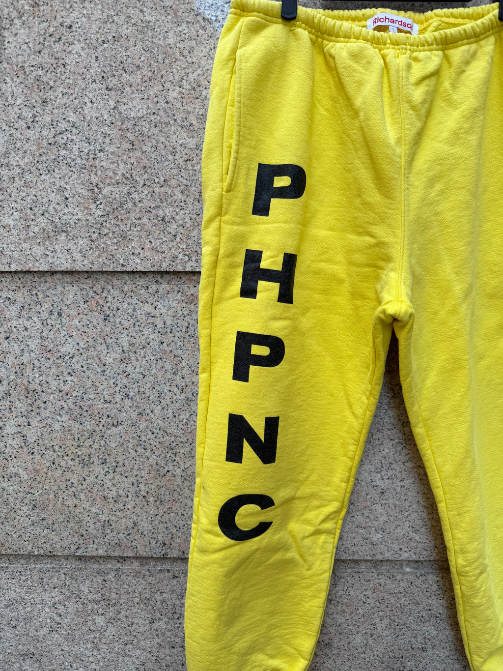Richardson X PHPNC Sweatpants Yellow Logo Pants- L (USED)