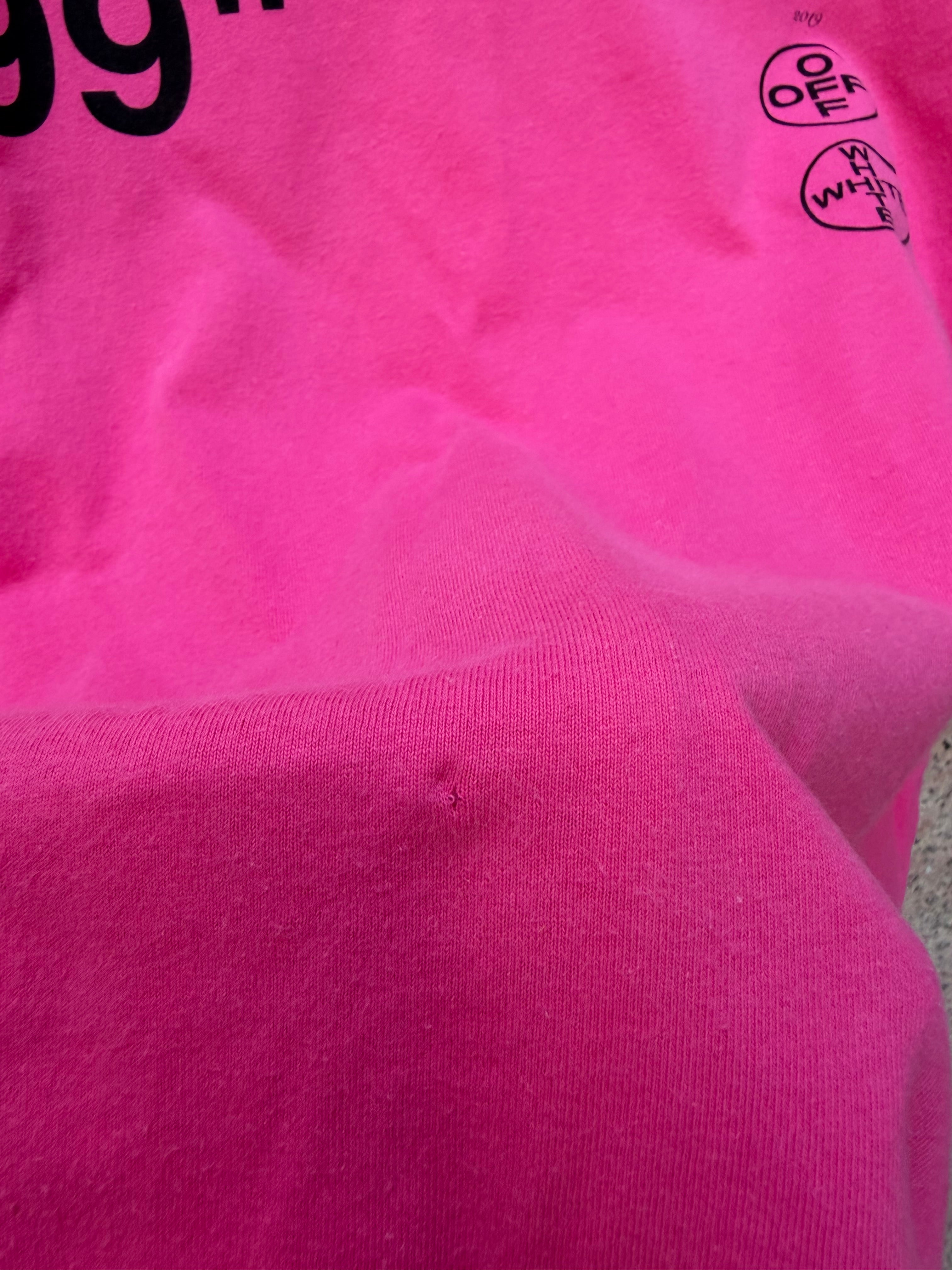 Off-White Impressionism Tee Pink FW18 - L (USED)