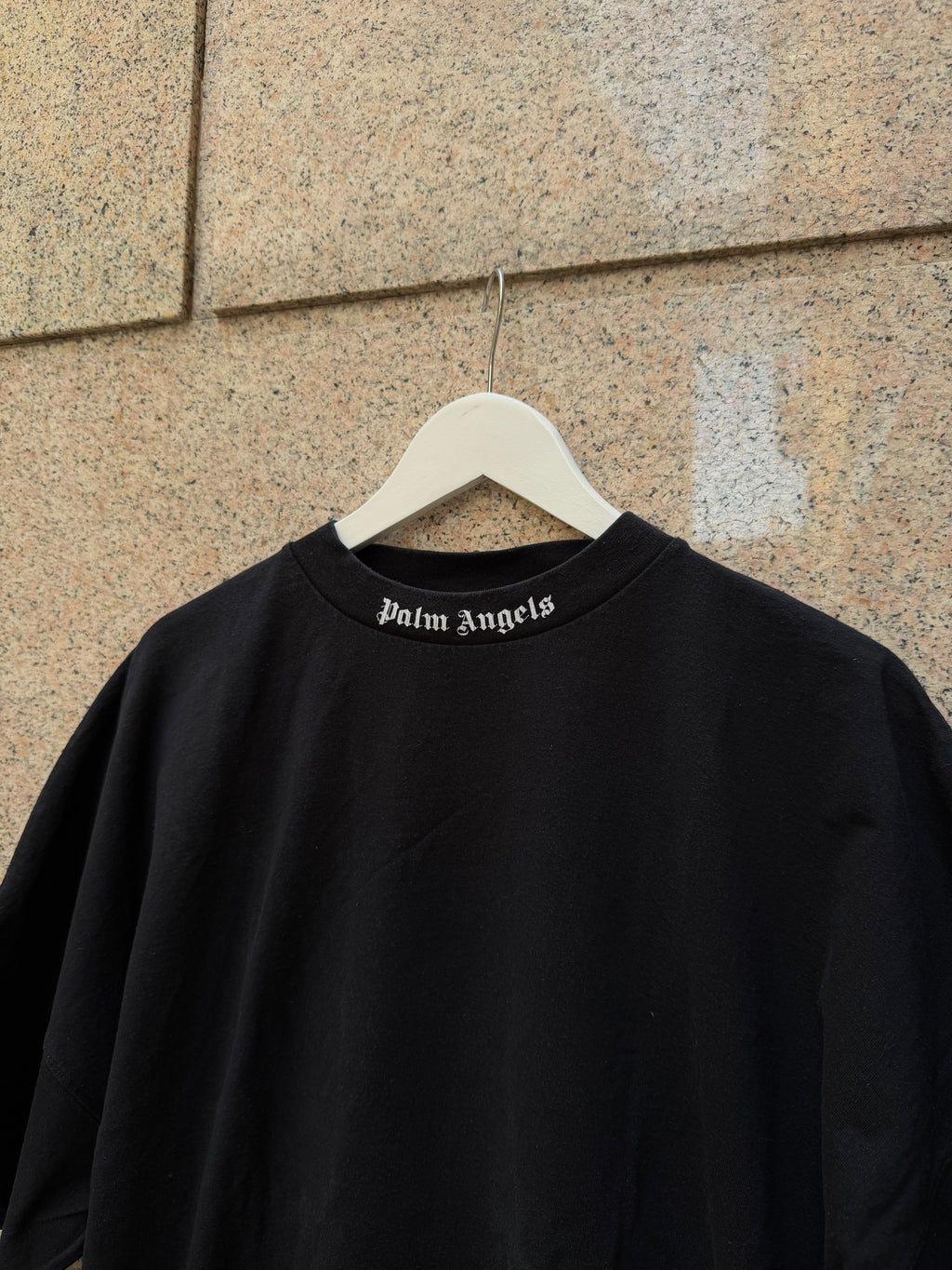 Palm Angels Big Logo White Black -  M (USED)