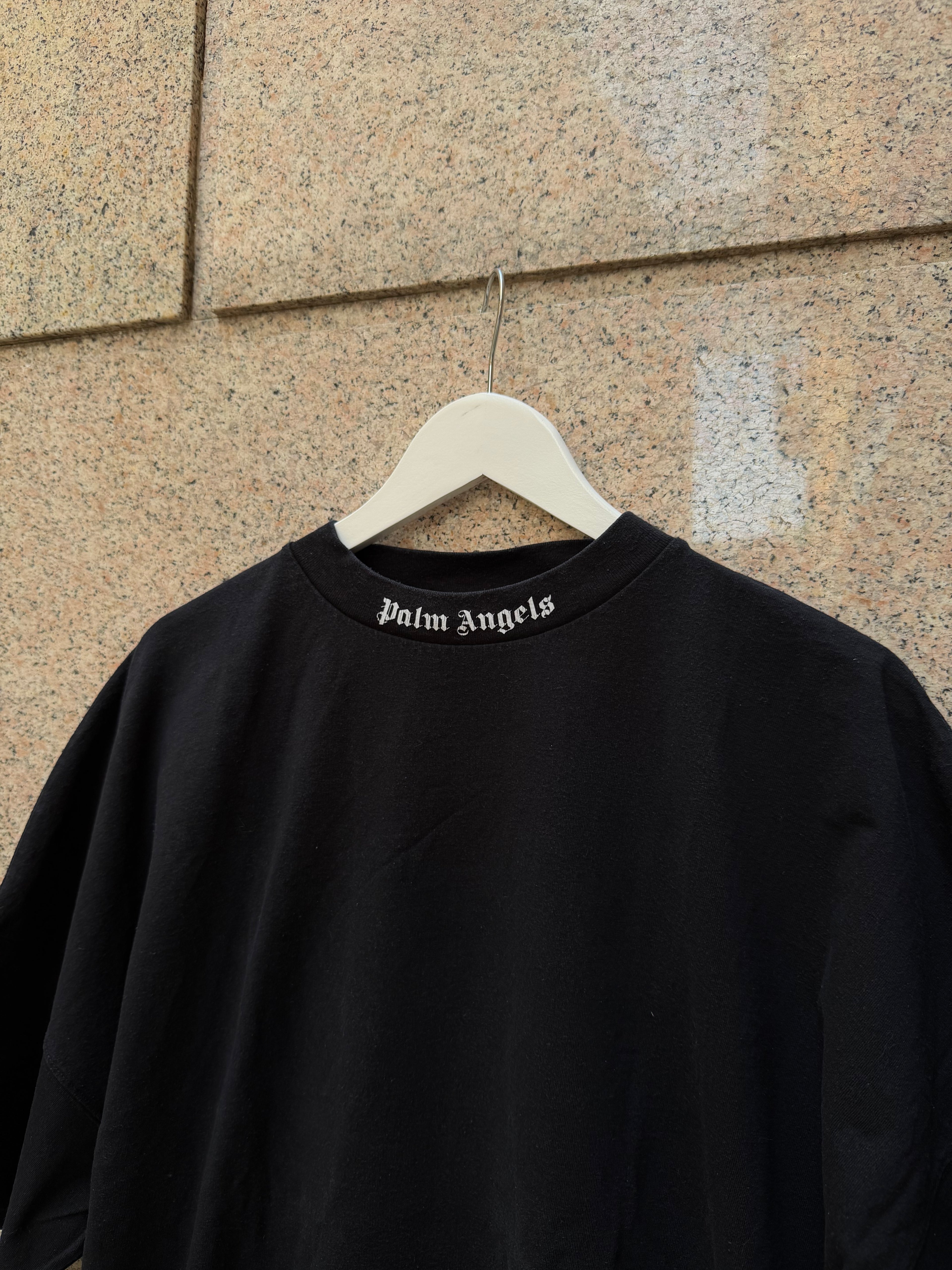Palm Angels Big Logo White Black -  M (USED)