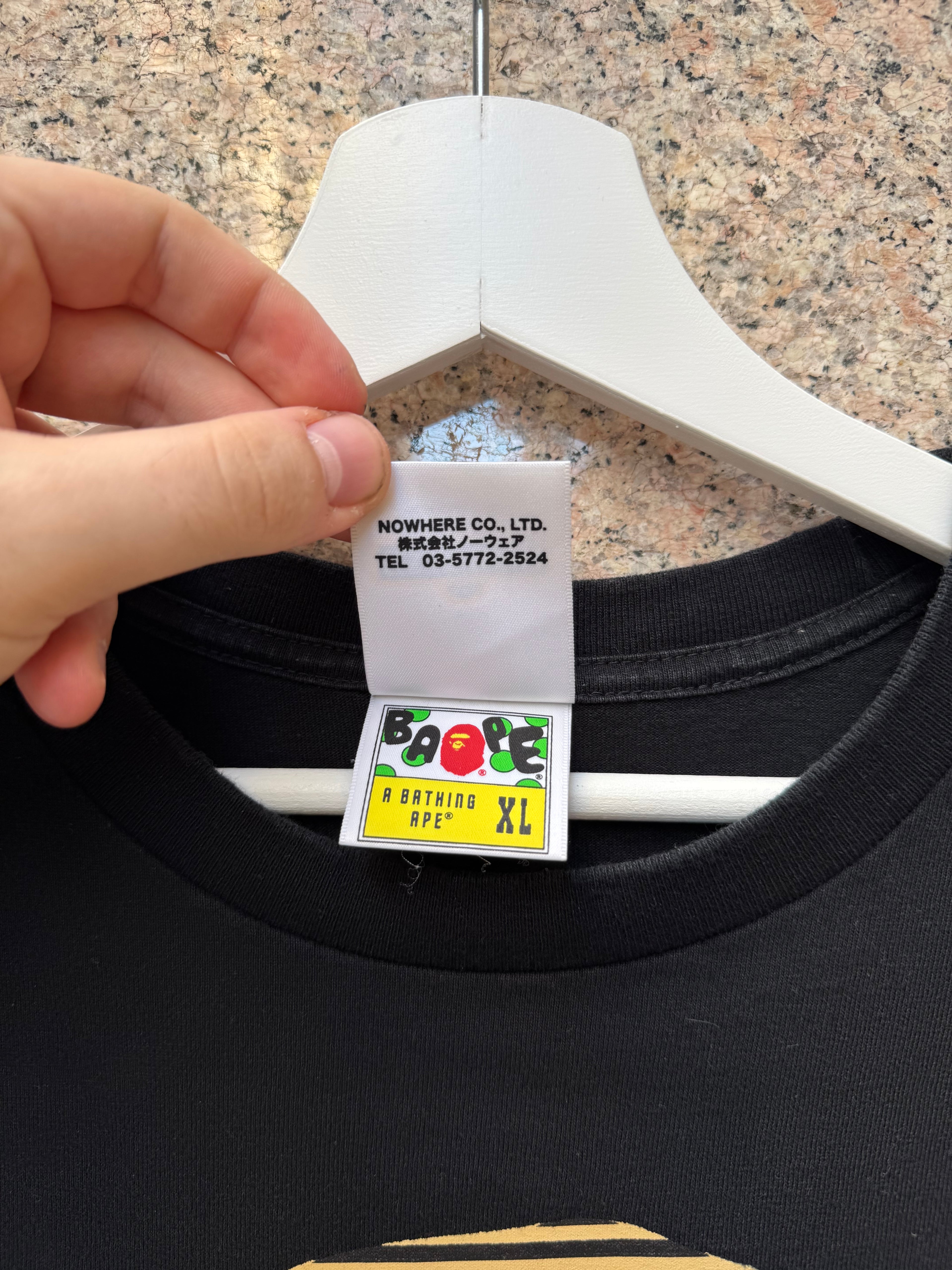 A Bathing Ape Bape X Sesame Street Black Tee - XL (USED)