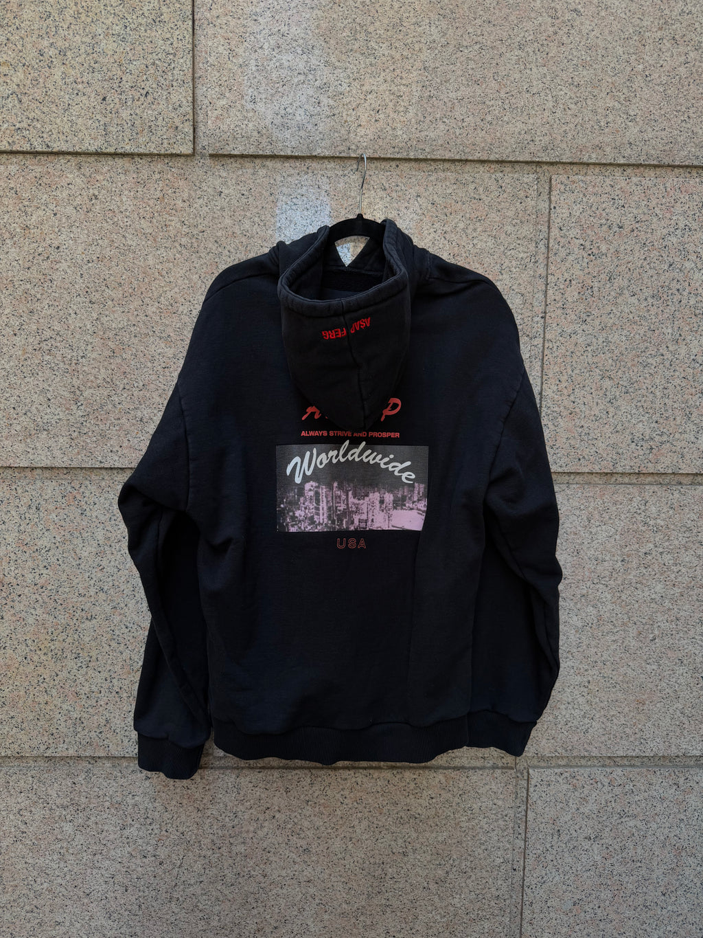 Asap Freg X Platformx Hoodie Worldwide Black - M (USED)