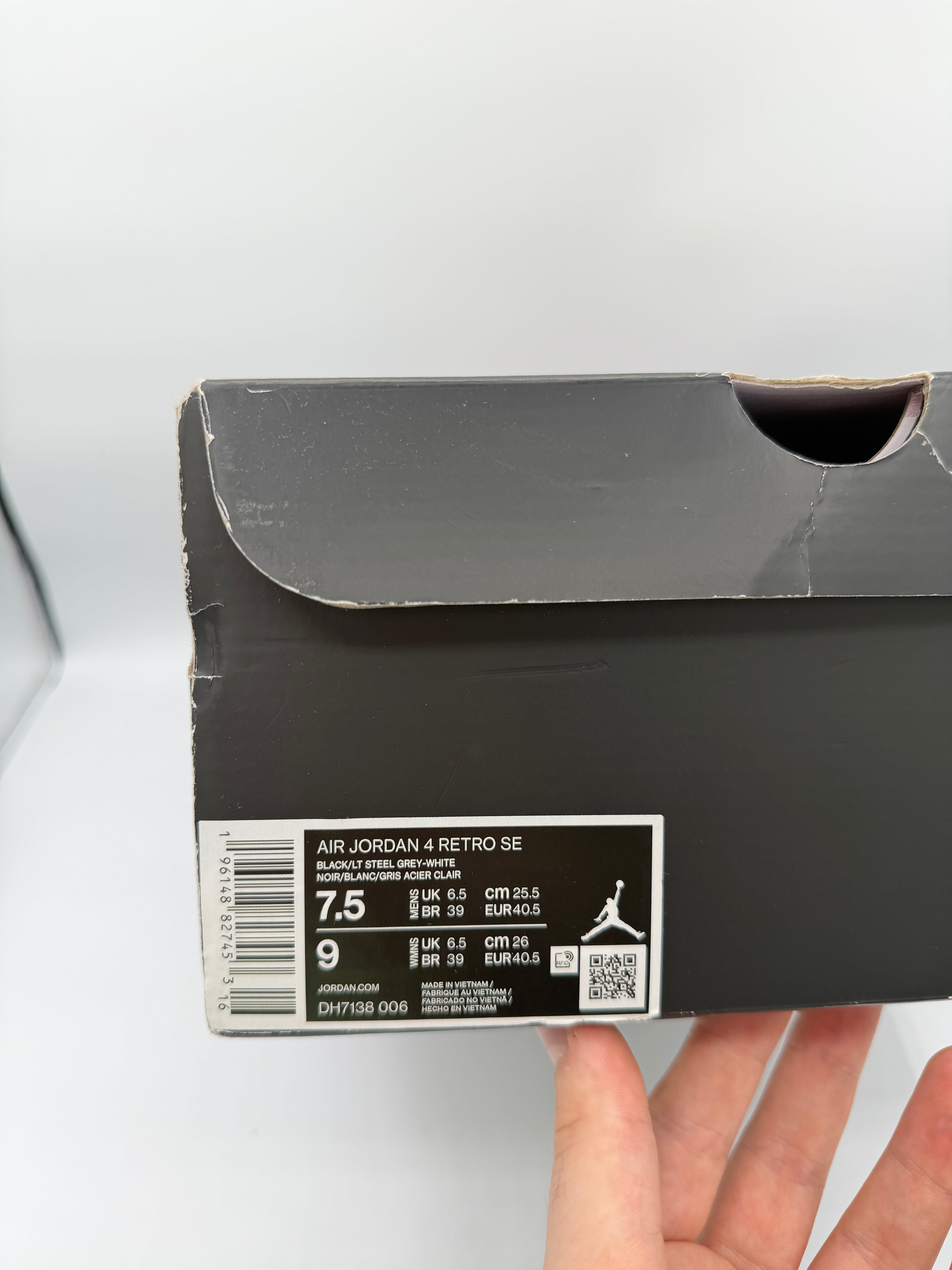 Jordan 4 Black Canvas - 40,5Eu (USED)