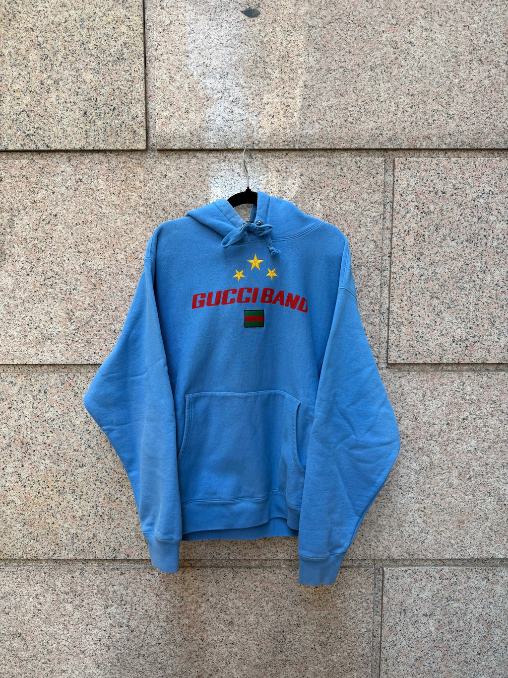 Gucci Band Hoodie Blue - M (USED)