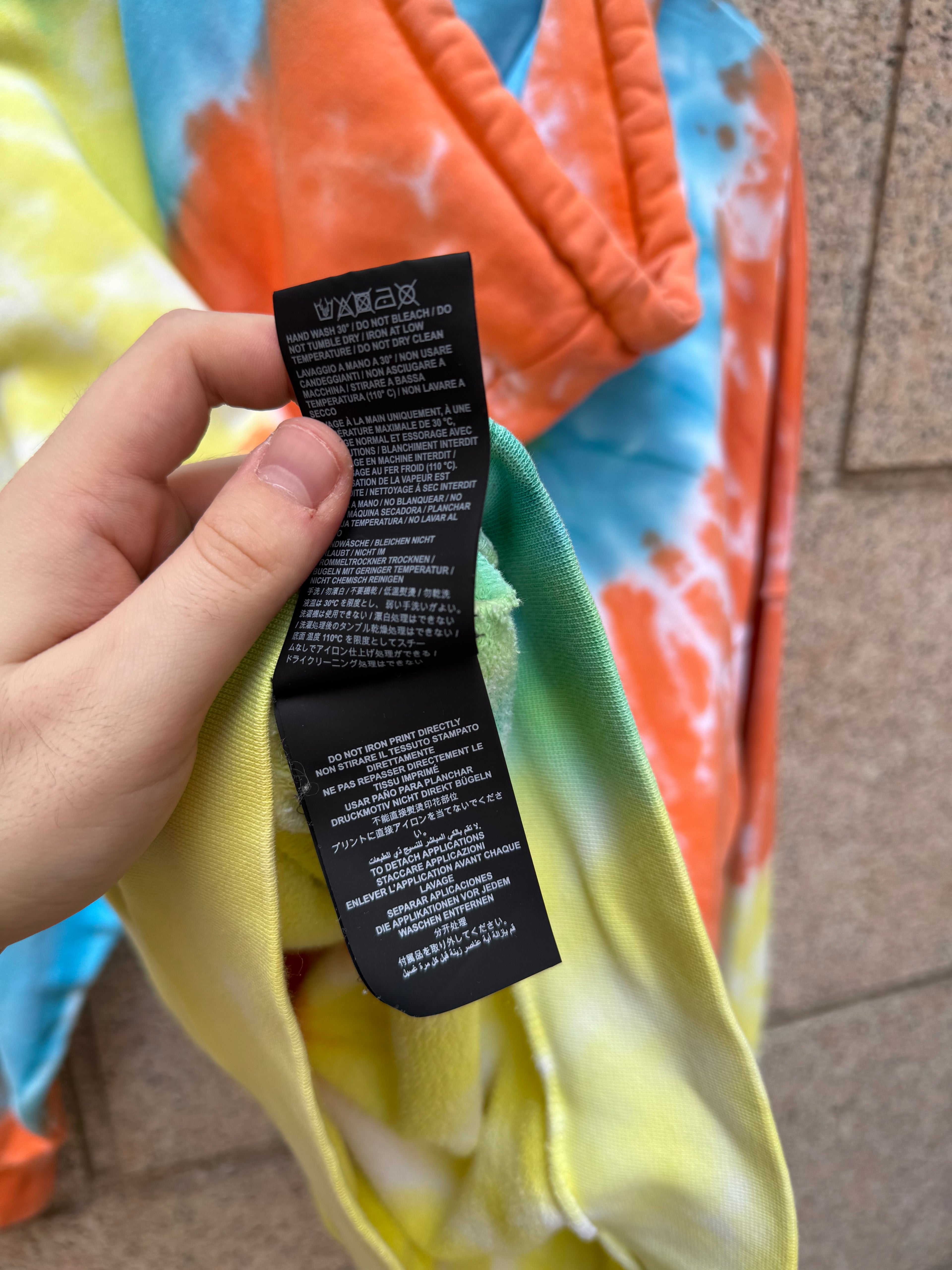 Palm Angels Hoodie Tie Dye  - M Over (USED)