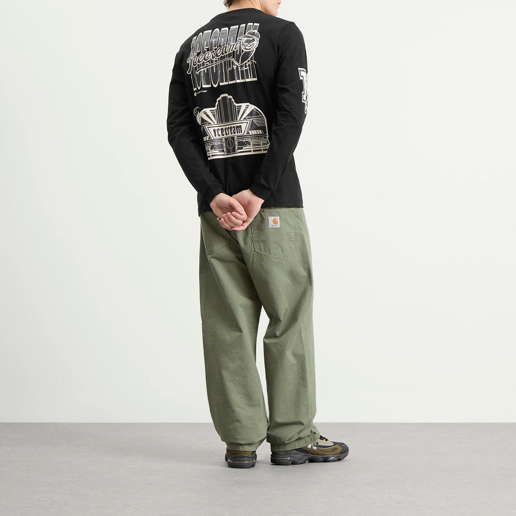 Icecream Multi Graphic Longsleeve T-Shirt Black