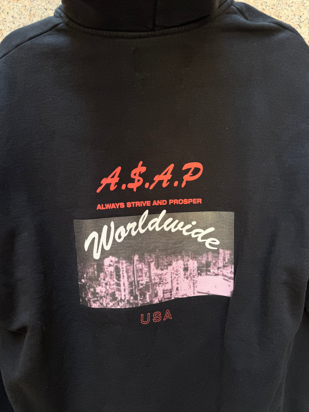 Asap Freg X Platformx Hoodie Worldwide Black - M (USED)