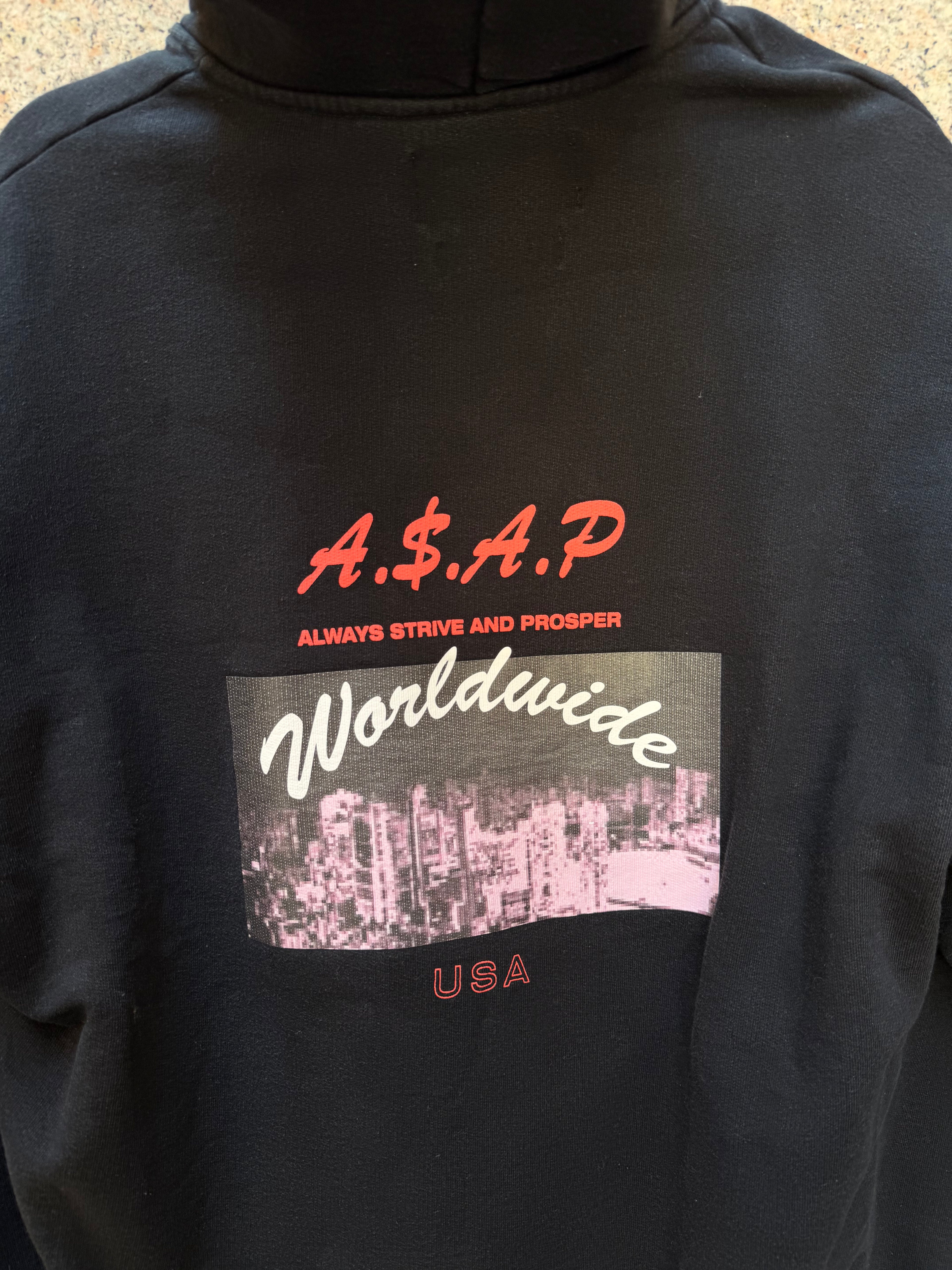 Asap Freg X Platformx Hoodie Worldwide Black - M (USED)