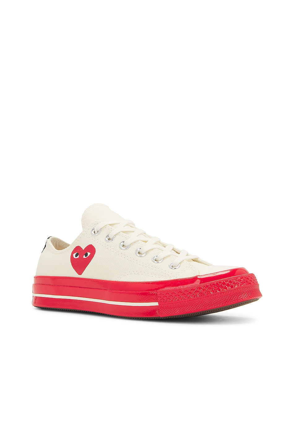 Converse Chuck Taylor All Star 70 Ox Comme des Garçons PLAY Egret White Red