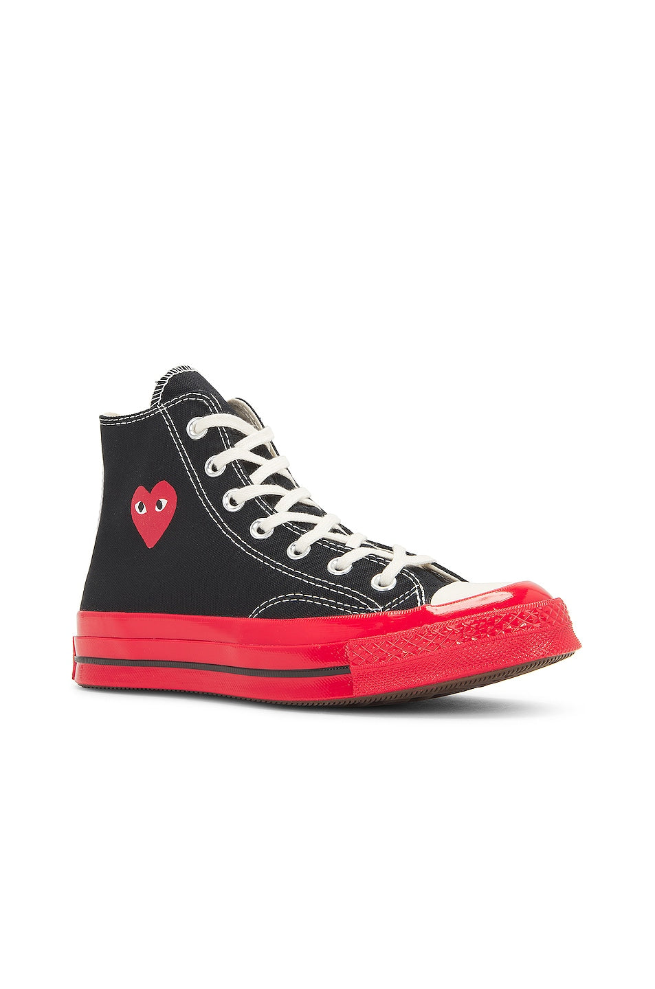 Converse Chuck Taylor All Star 70 Hi Comme des Garcons PLAY Egret Black Red