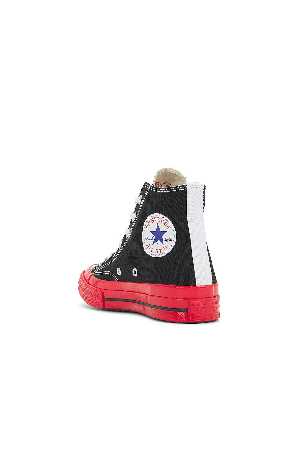 Converse Chuck Taylor All Star 70 Hi Comme des Garcons PLAY Egret Black Red