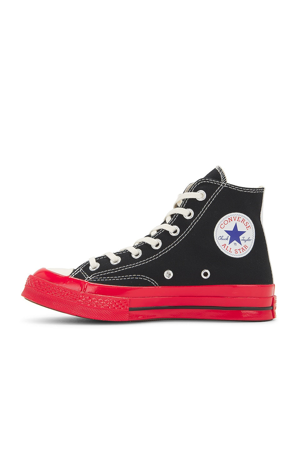 Converse Chuck Taylor All Star 70 Hi Comme des Garcons PLAY Egret Black Red