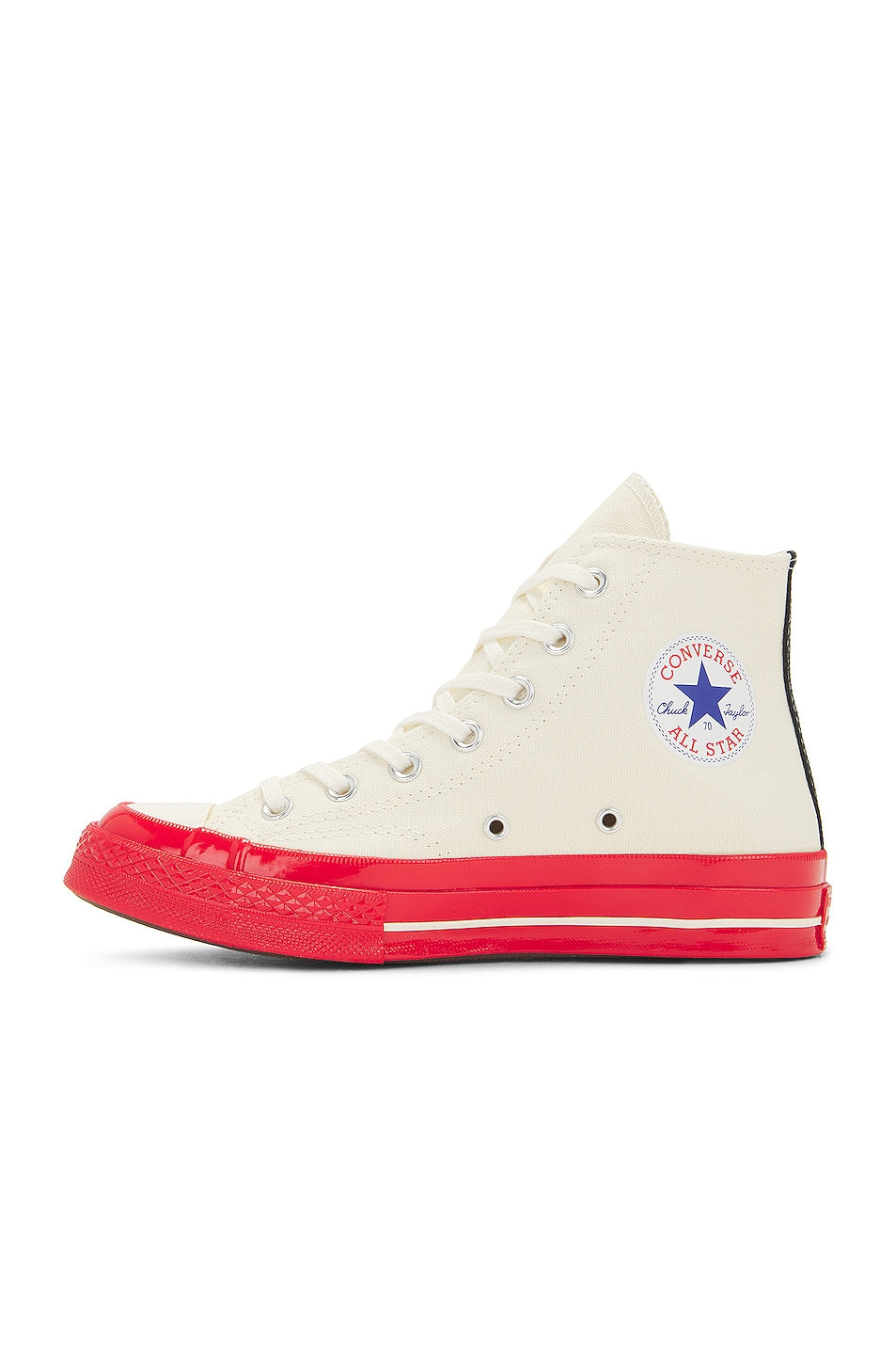 Converse Chuck Taylor All Star 70 Hi Comme des Garçons PLAY Egret Red