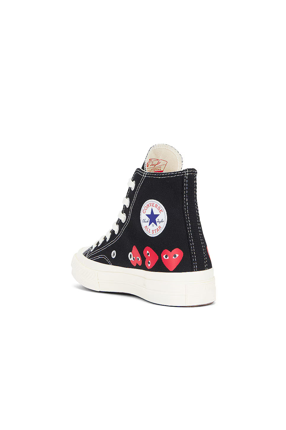 Converse Chuck Taylor All Star 70 Hi Comme des Garcons PLAY Black Multi Heart