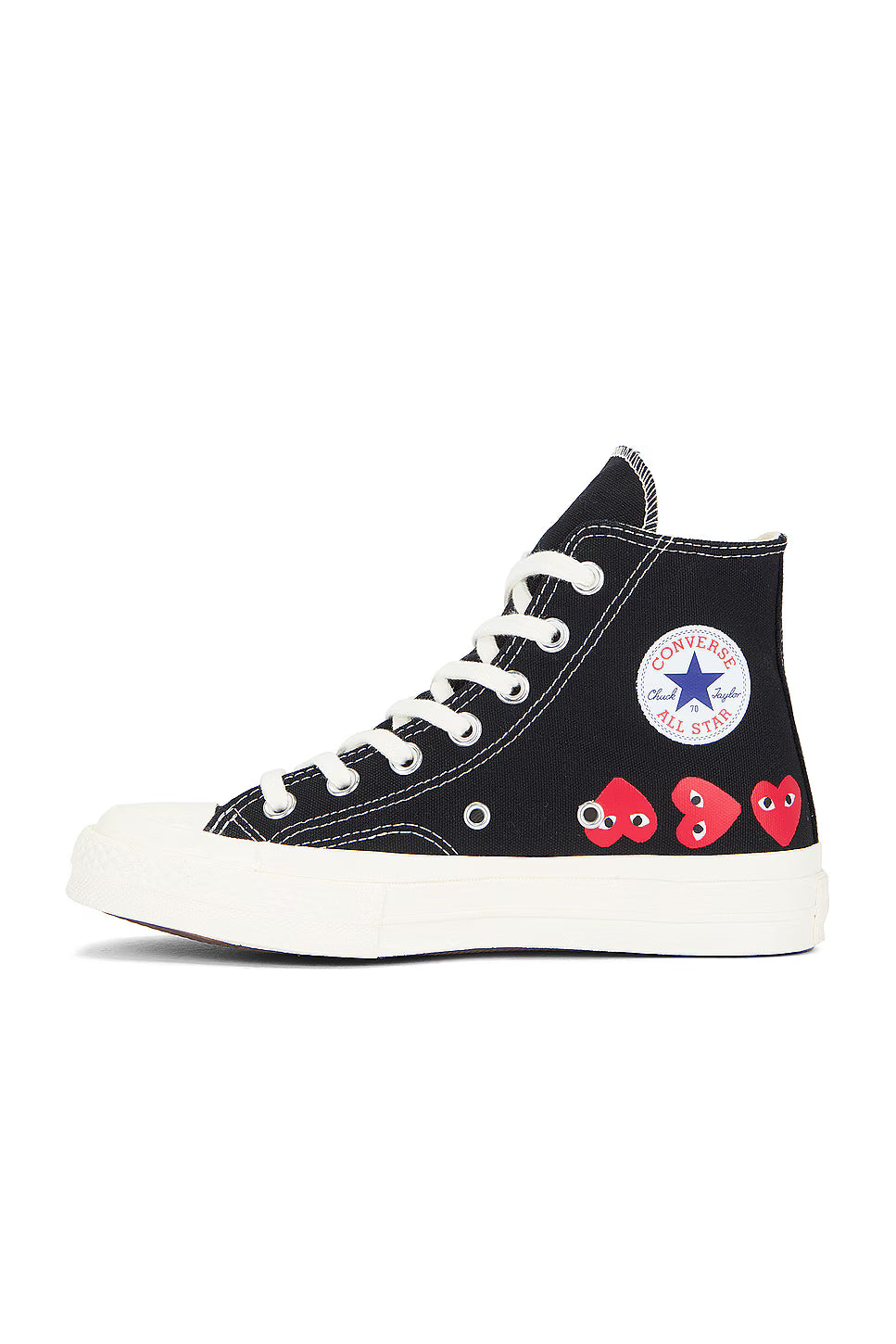 Converse Chuck Taylor All Star 70 Hi Comme des Garcons PLAY Black Multi Heart