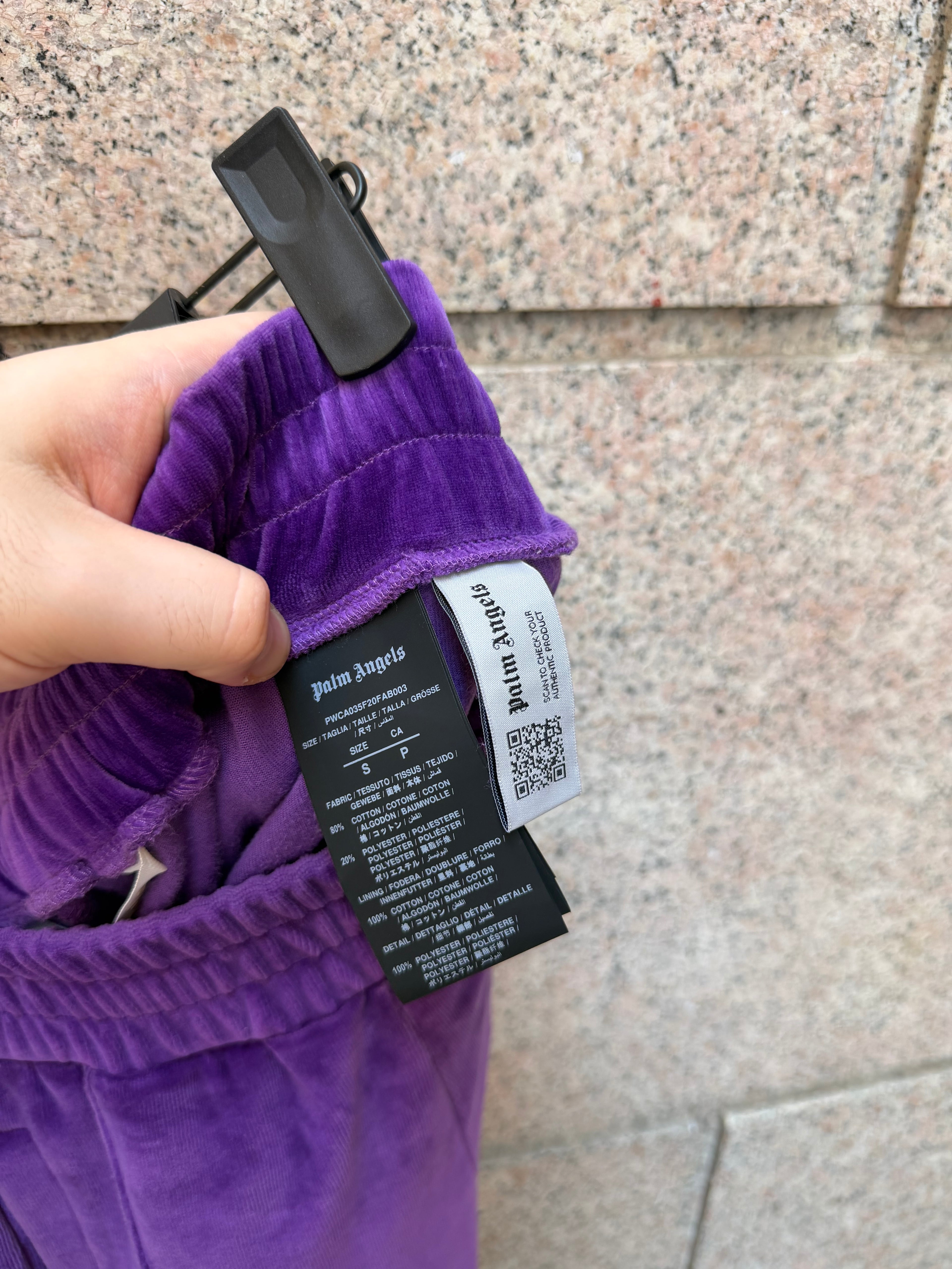 Palm Angels Track Pants Velvet Purple - S (USED)