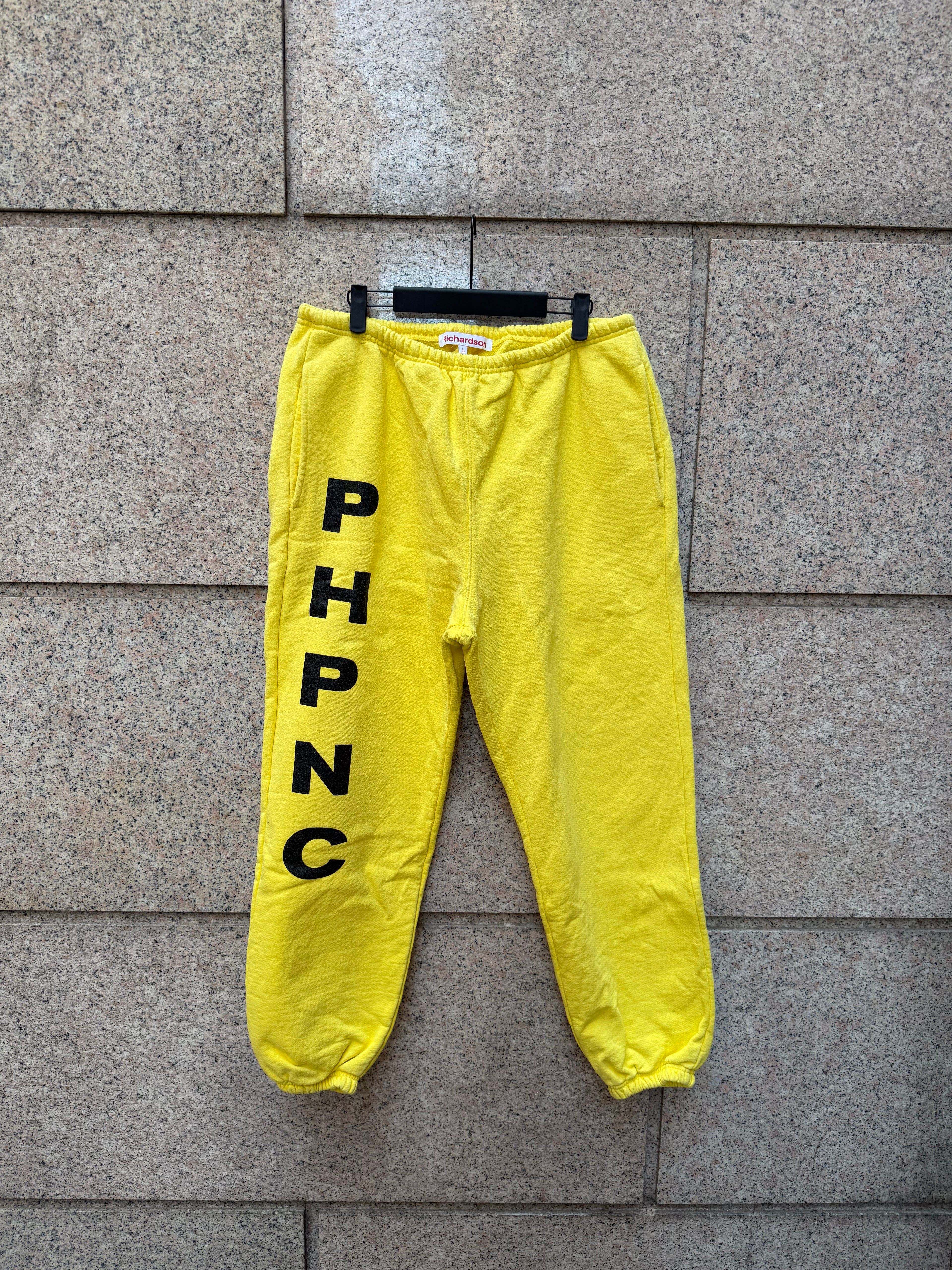 Richardson X PHPNC Sweatpants Yellow Logo Pants- L (USED)