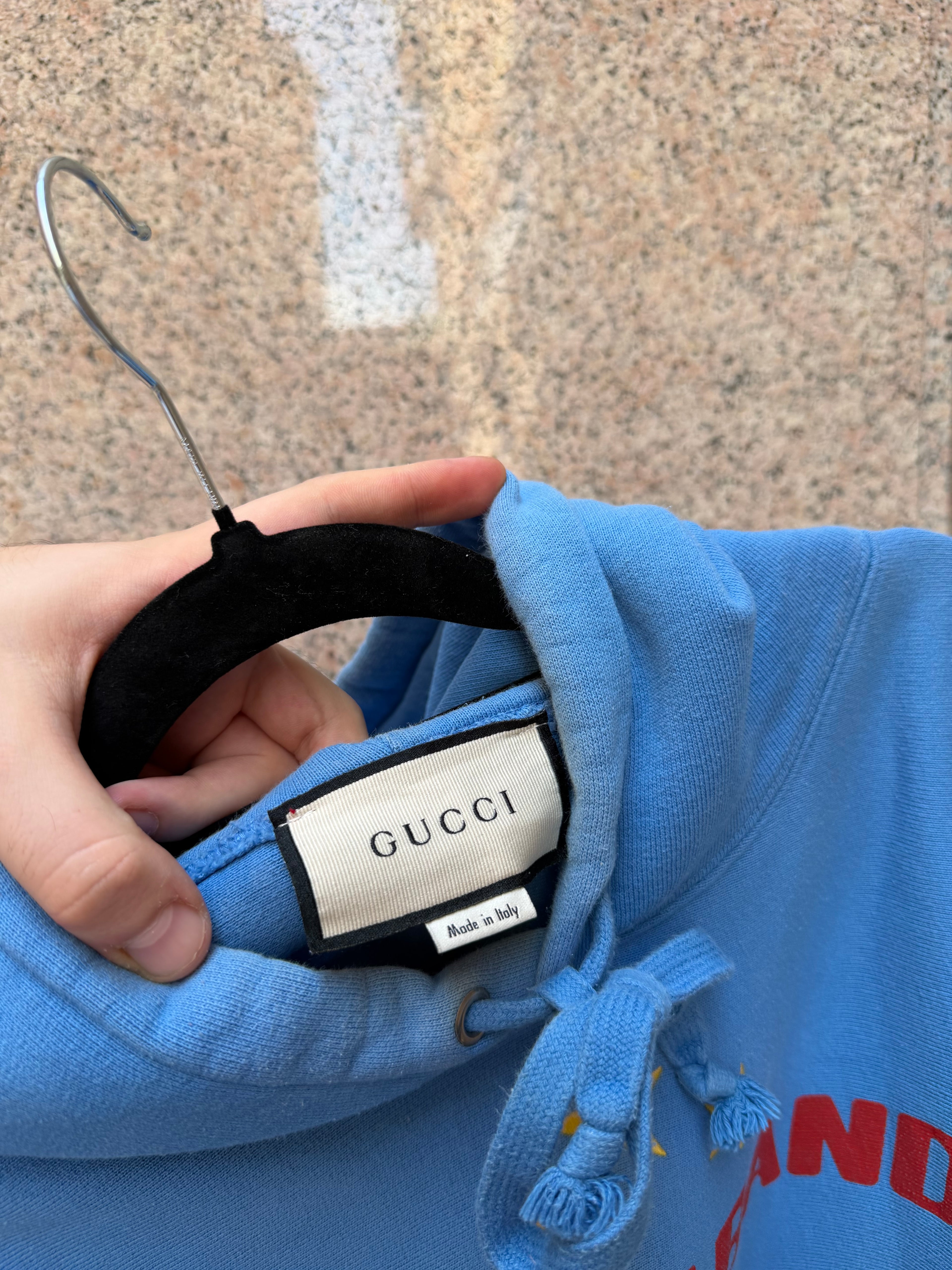 Gucci Band Hoodie Blue - M (USED)