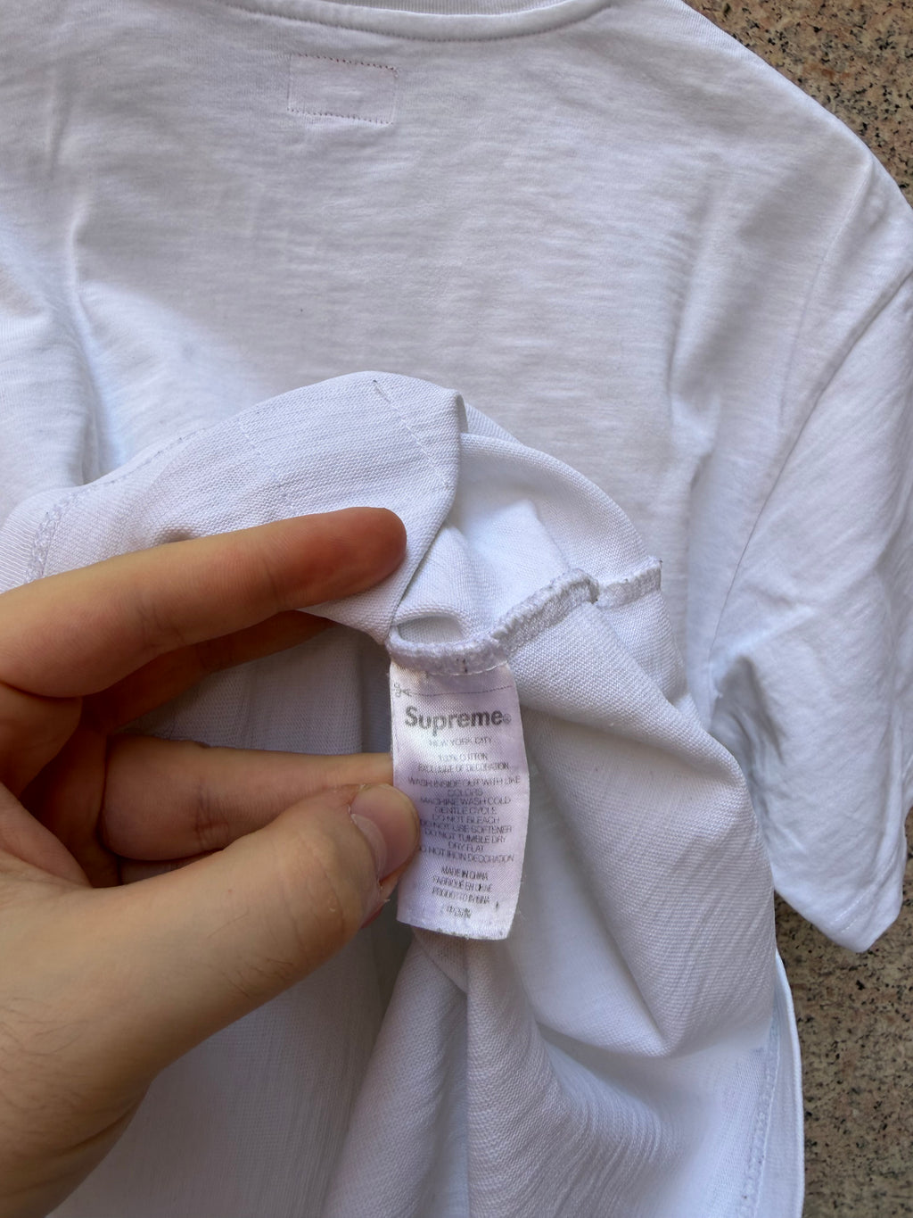 Supreme Bones White Tee - L (USED)
