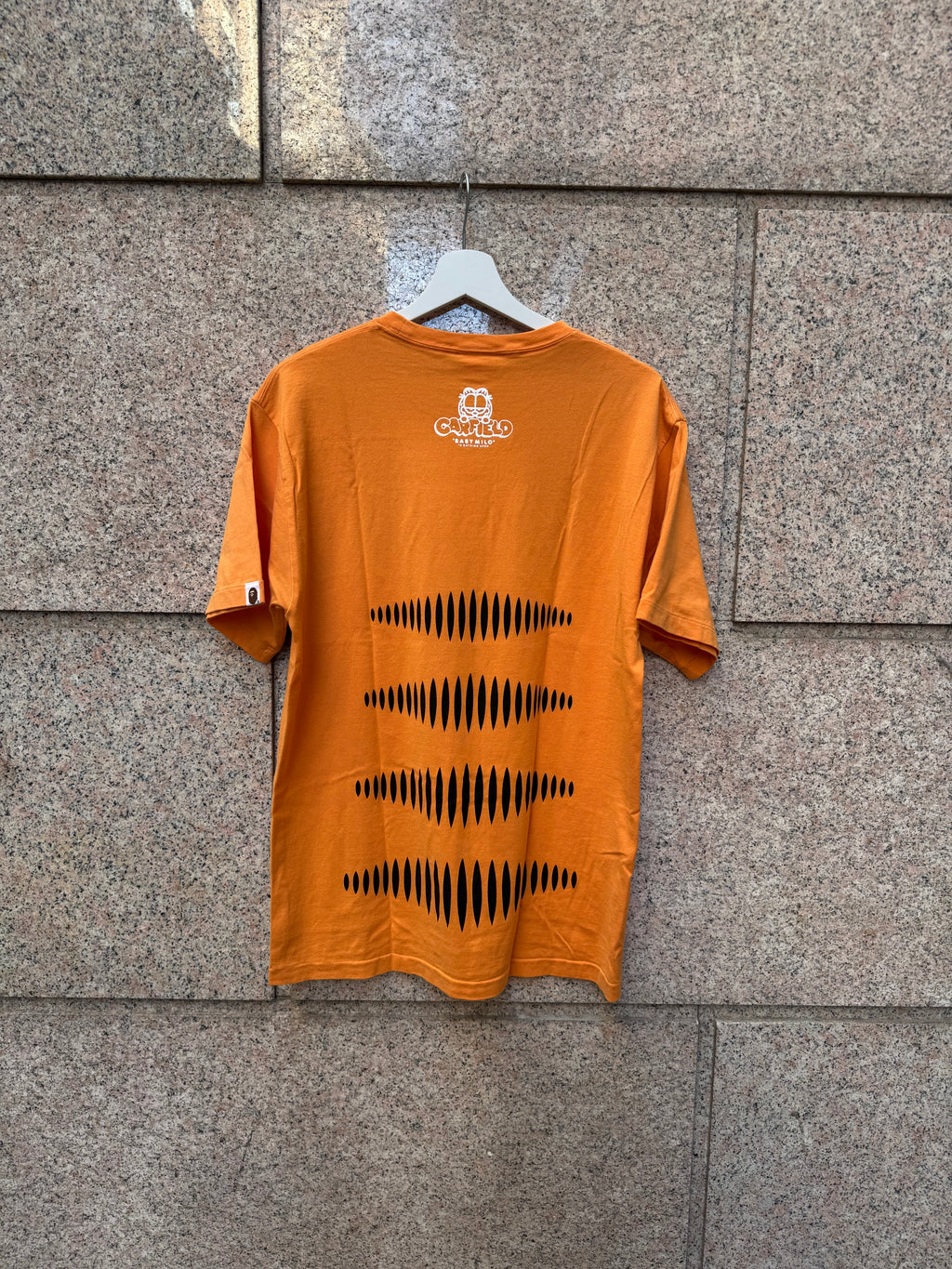 A Bathing Ape Bape X Garfield Orange Tee - L (USED)