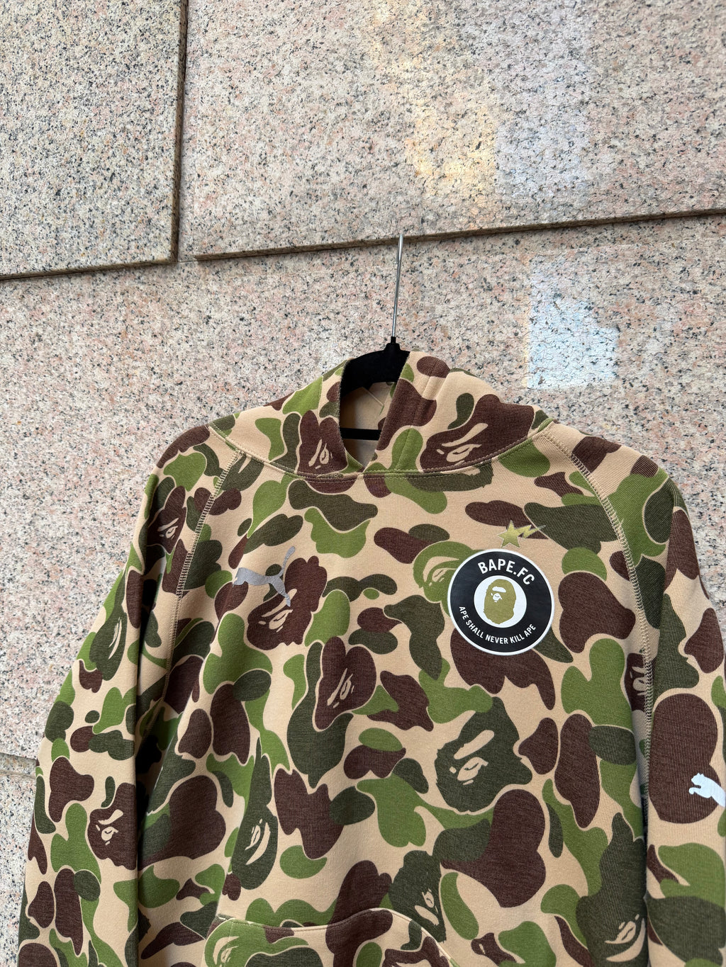 A Bathing Ape Bape X Puma Camo Hoodie SAMPLE 2015 - M (USED)
