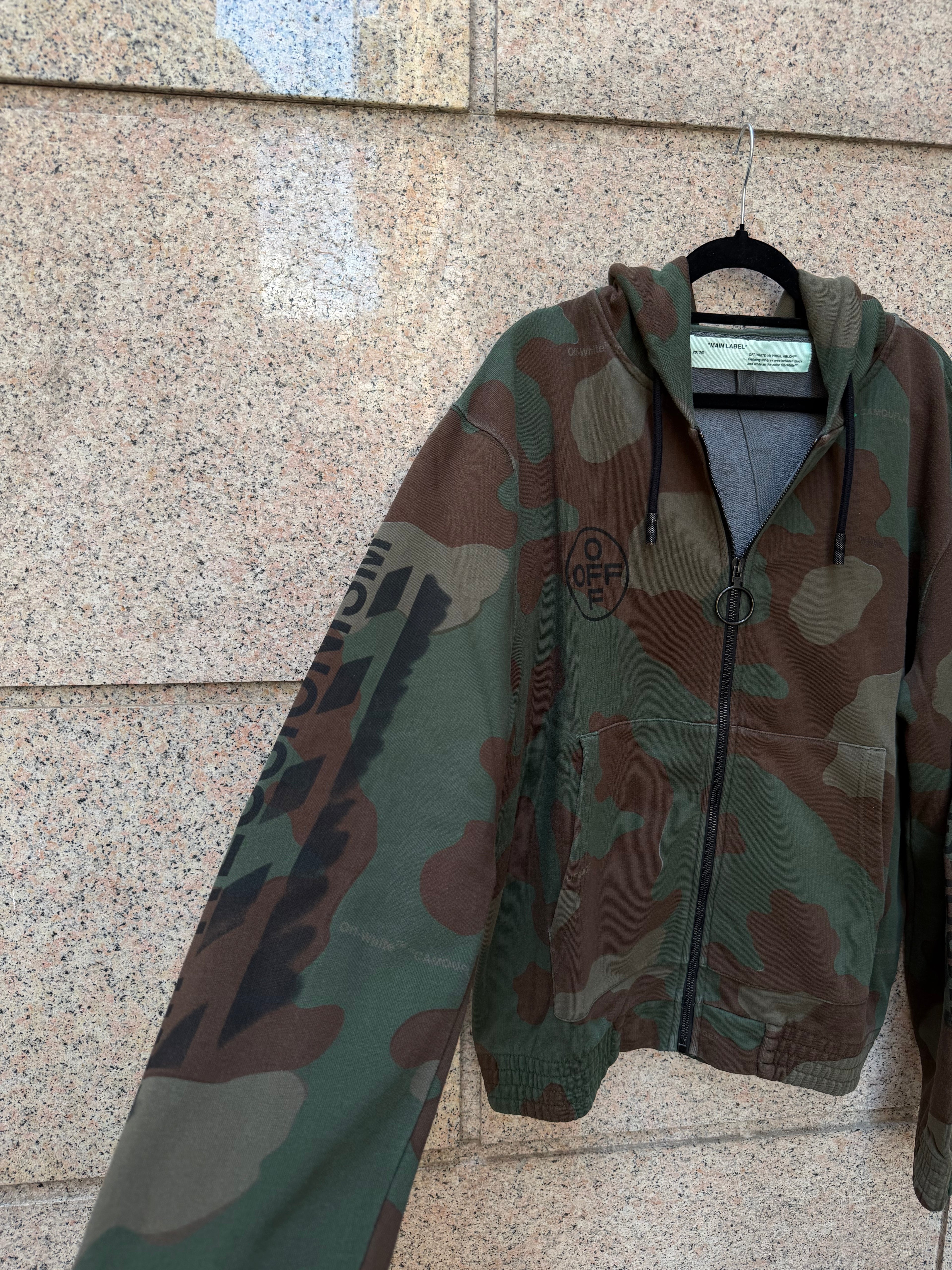 Off-White Impressionism Zip Camo Hoodie - M (USED)