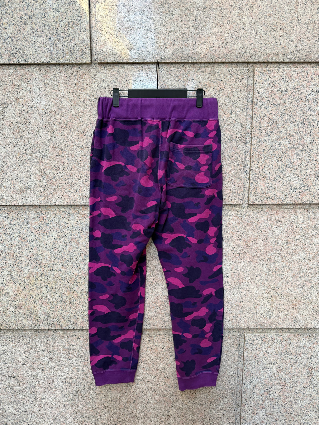 A Bathing Ape Bape Camo Shark Sweatpants Purple - S (USED)