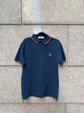 Stone Island Navy Polo Slim Fit - L Fit S/M (USED)