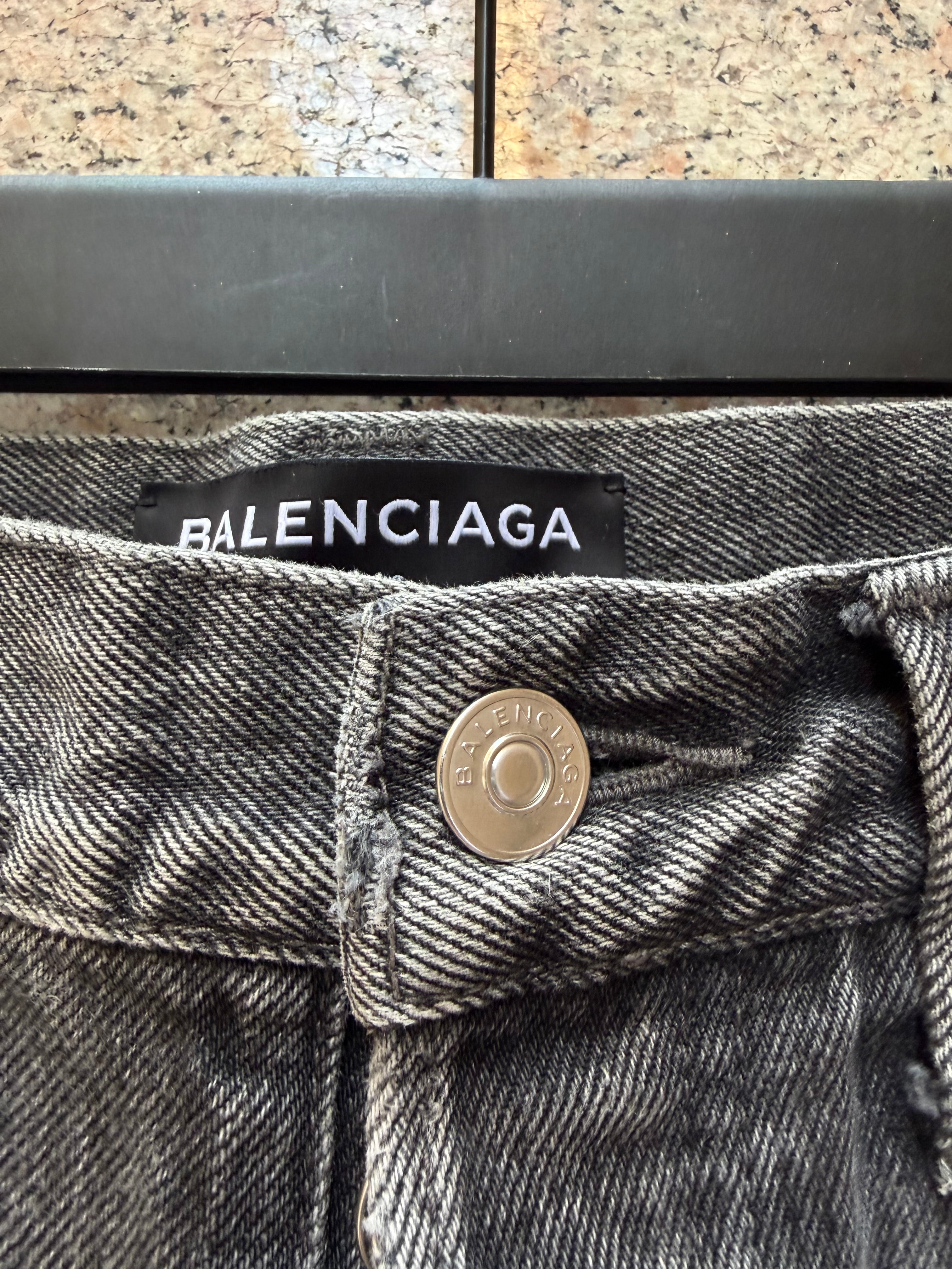 Balenciaga Hybrid Trompe L' Oeil Zip Denim - US30 (USED)