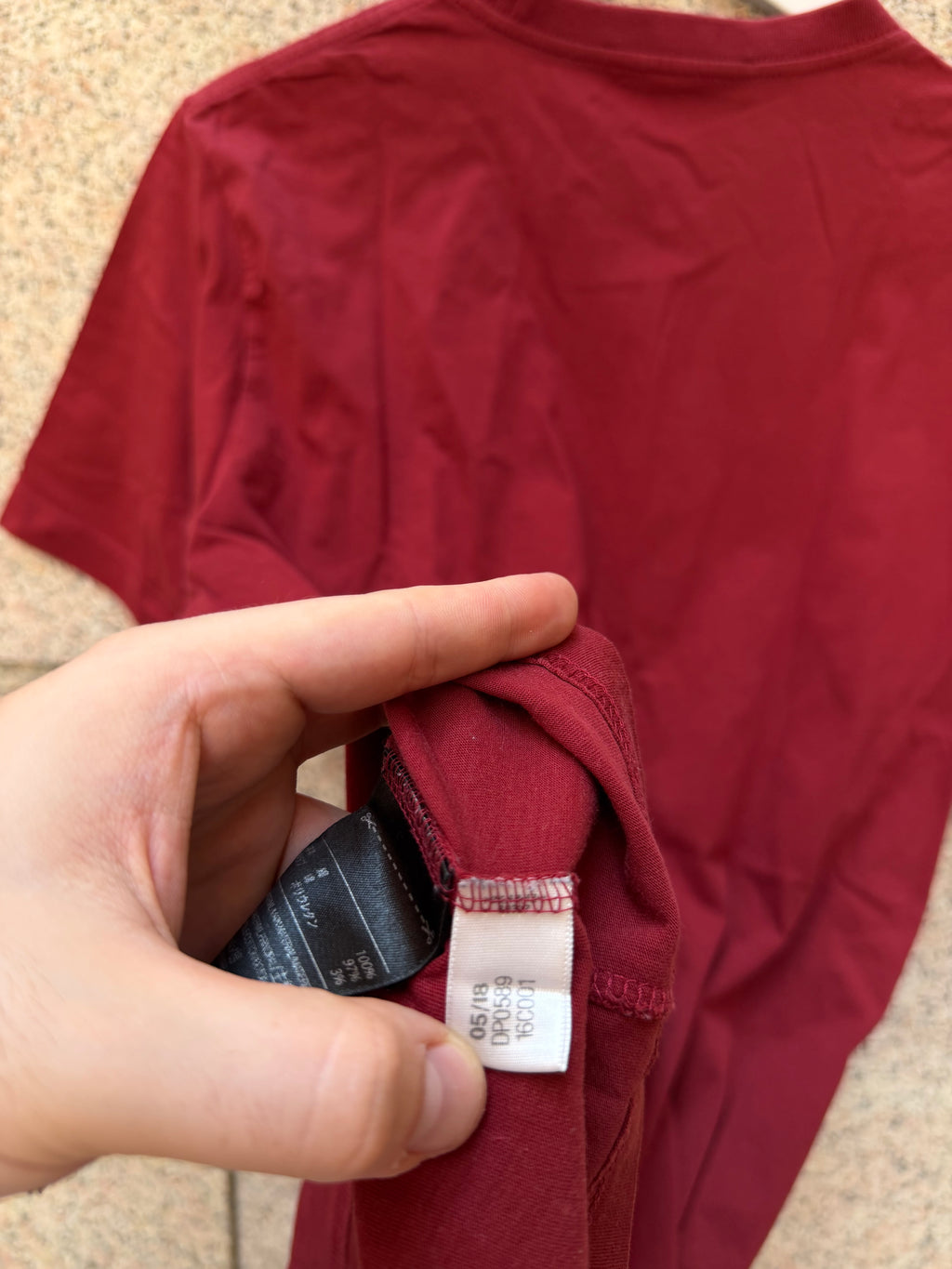Y-3 Adidas Yohji Yamamoto Tee Bordeoux - M (USED)