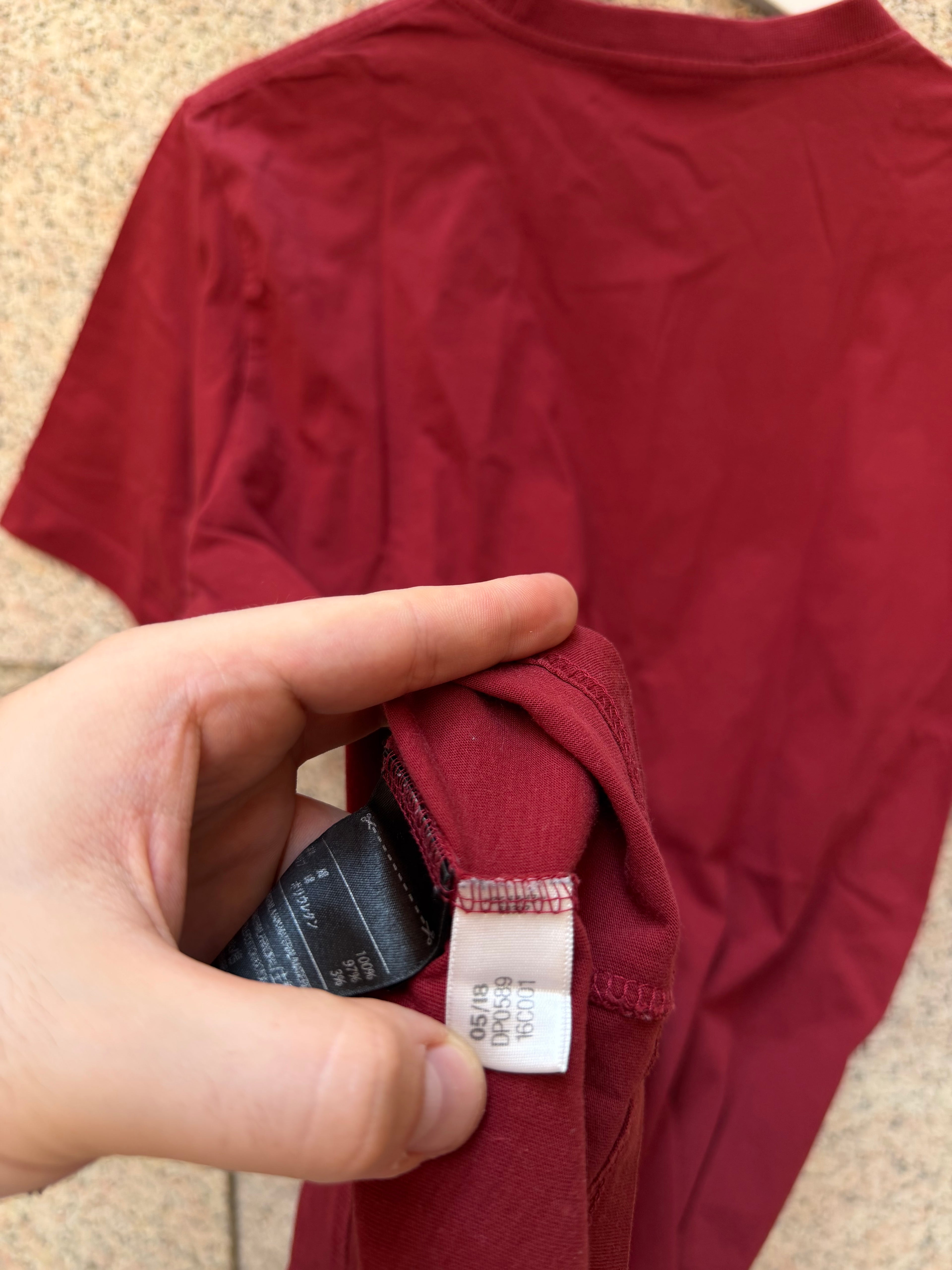 Y-3 Adidas Yohji Yamamoto Tee Bordeoux - M (USED)
