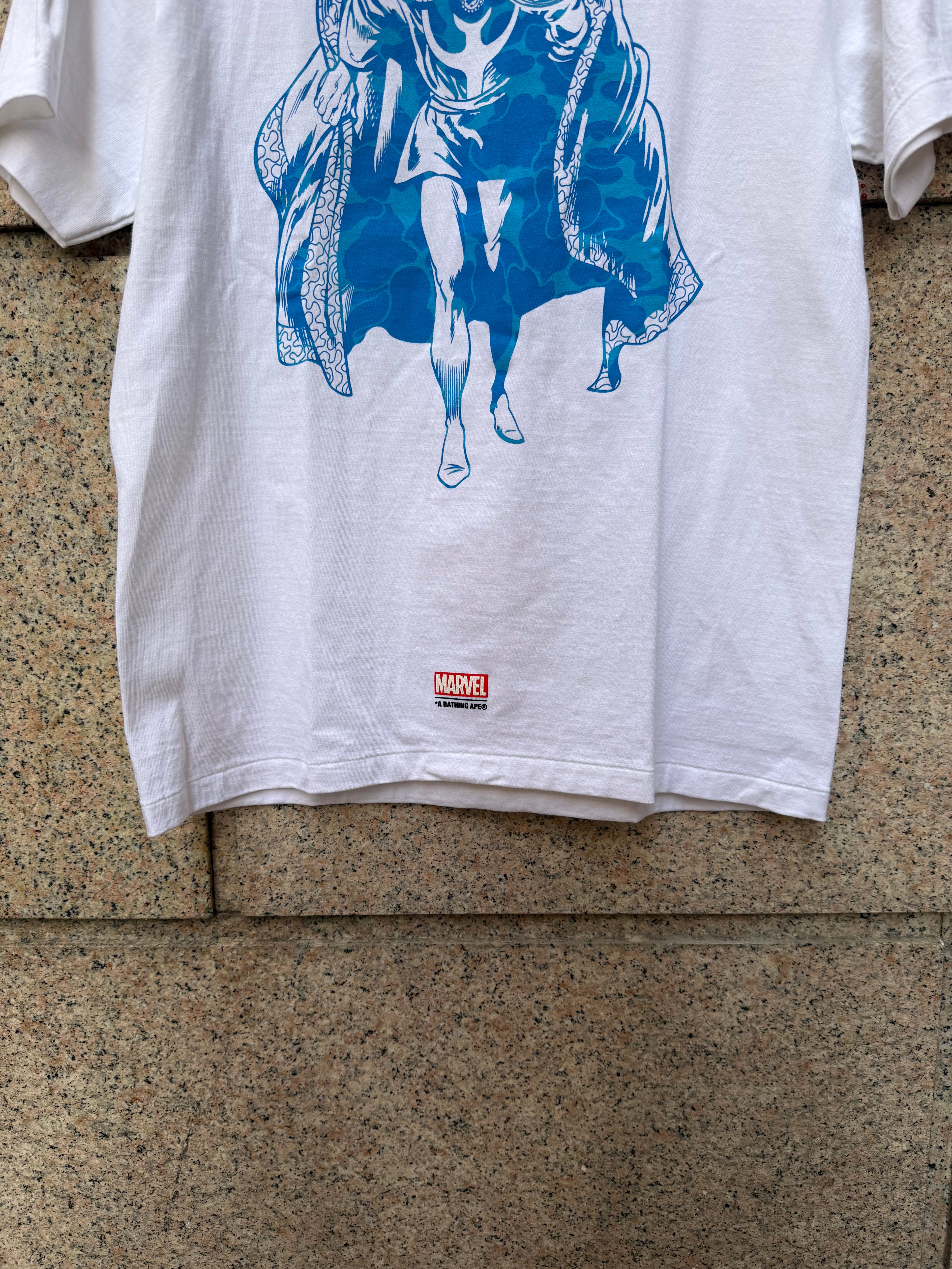 A Bathing Ape Bape X Marvel Doctor Strange Tee White - M (USED)