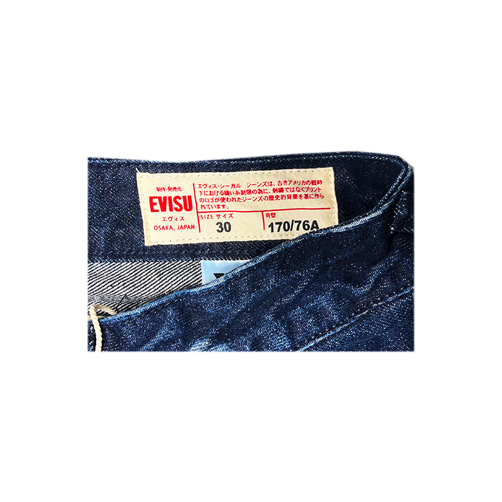 Evisu Dye Jeans Printed Seagull Indigo