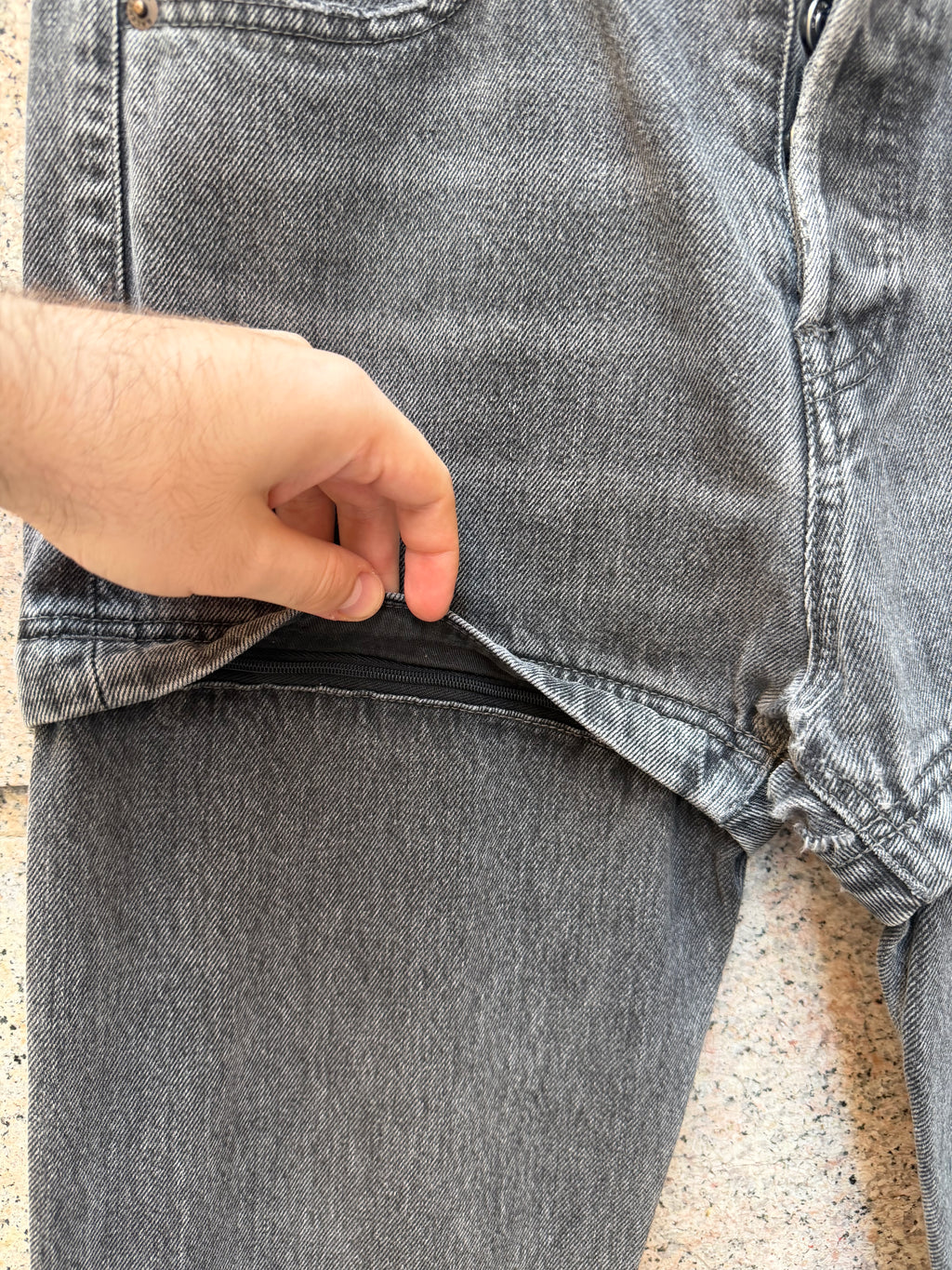 Balenciaga Hybrid Trompe L' Oeil Zip Denim - US30 (USED)