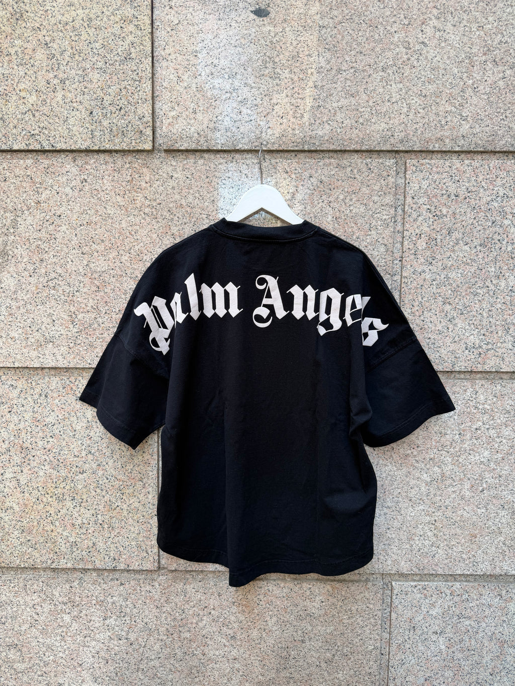Palm Angels Big Logo White Black -  M (USED)