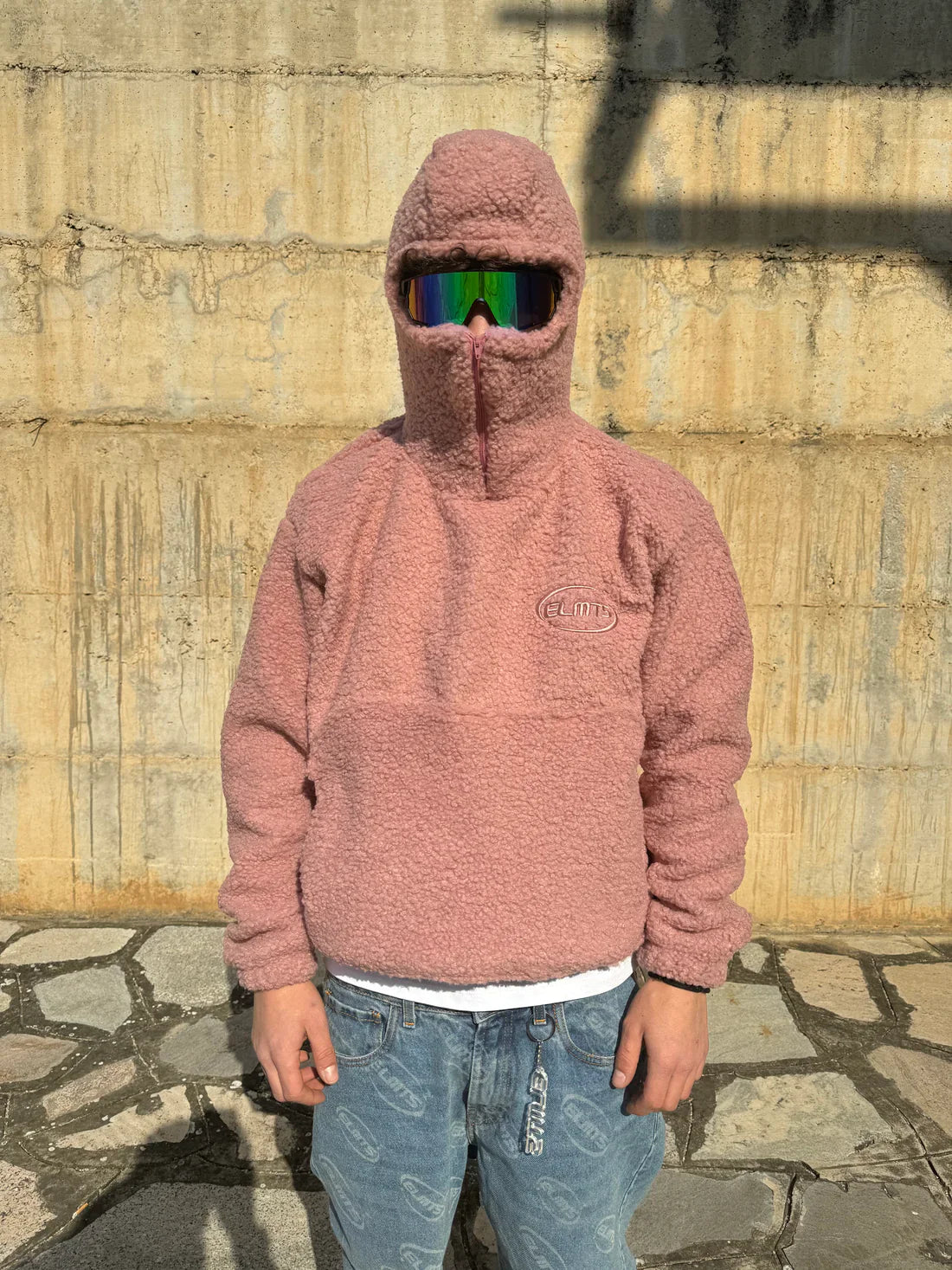 Elements Hoodie Fleece Teddy pink