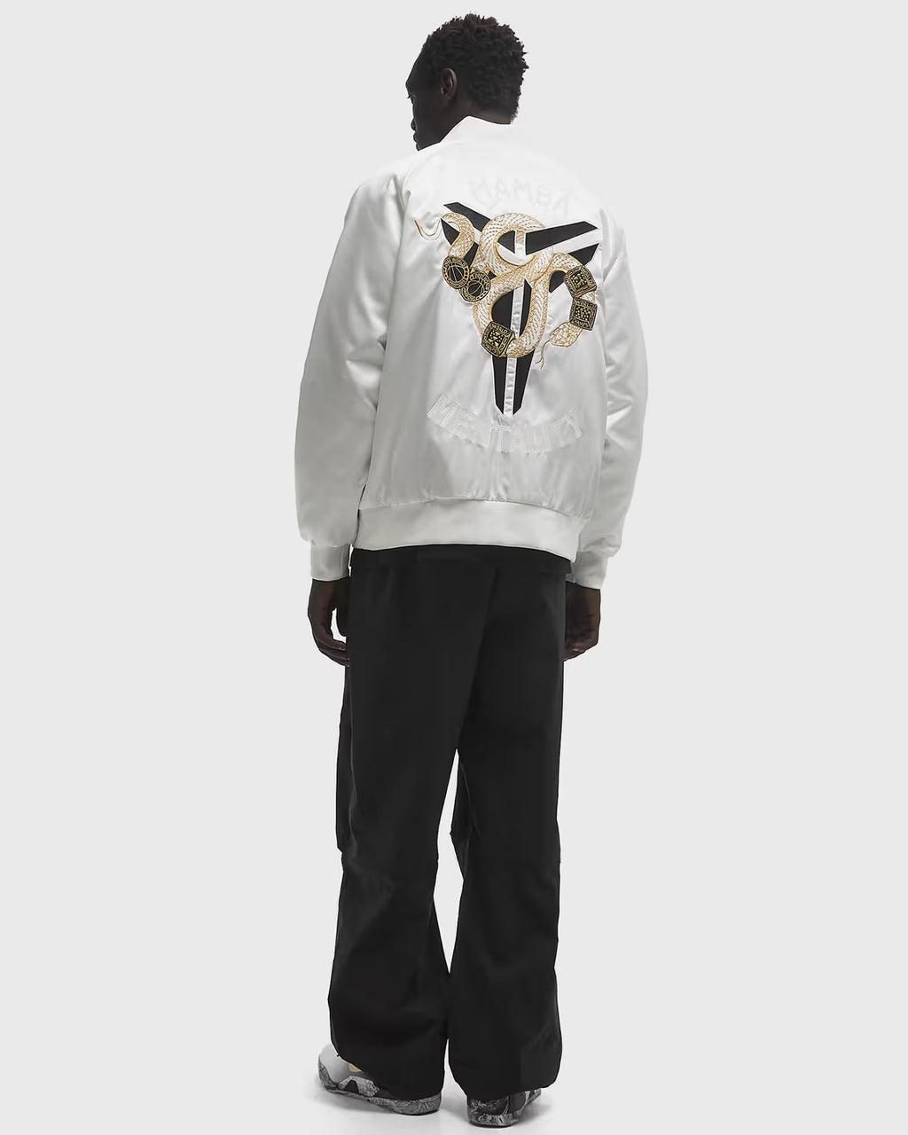 Nike x Kobe Bryant Year of Mamba Insulated Bomber Jacket Satin White