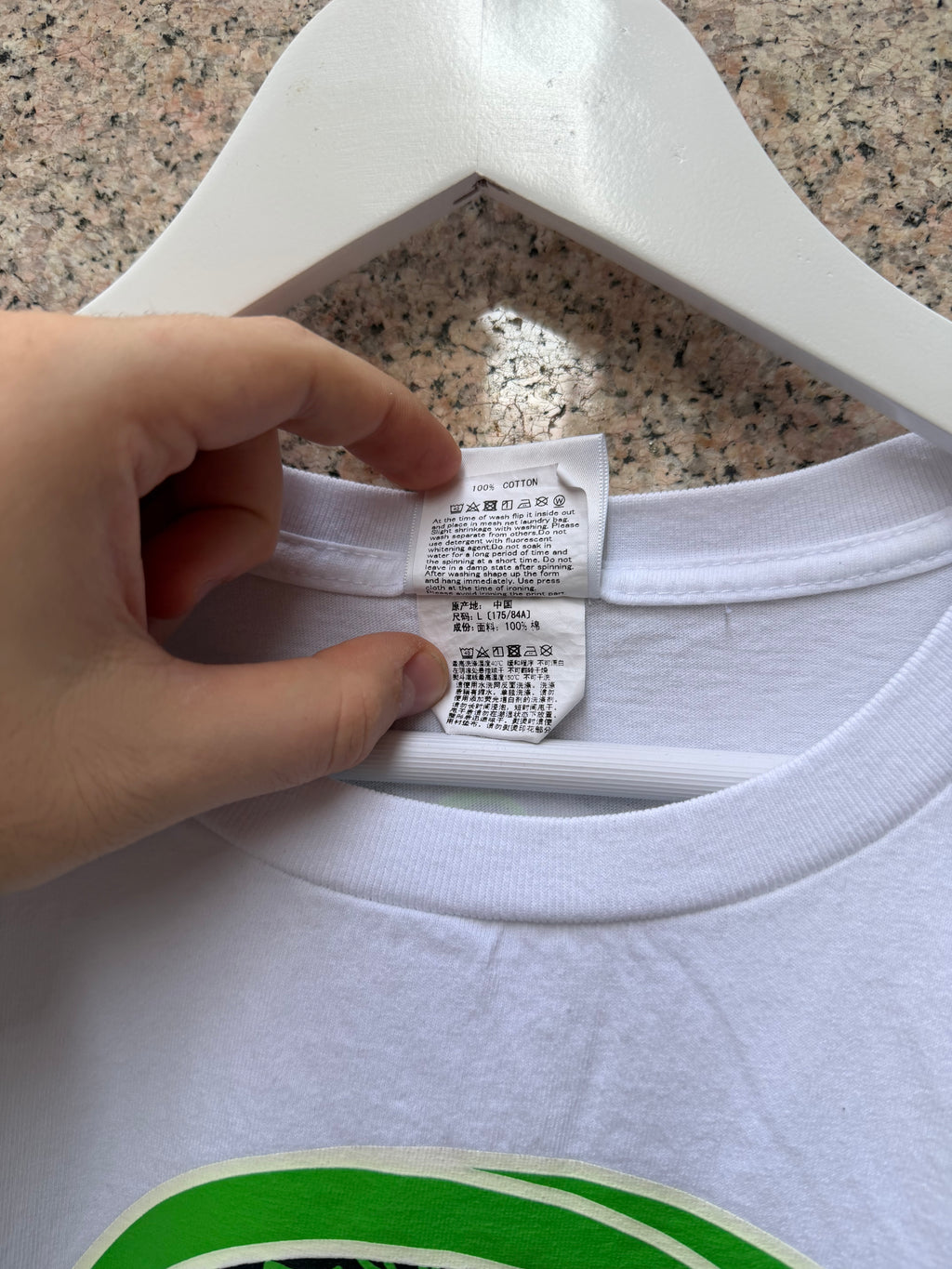 A Bathing Ape Bape Tee X Razer White Green - L (USED)