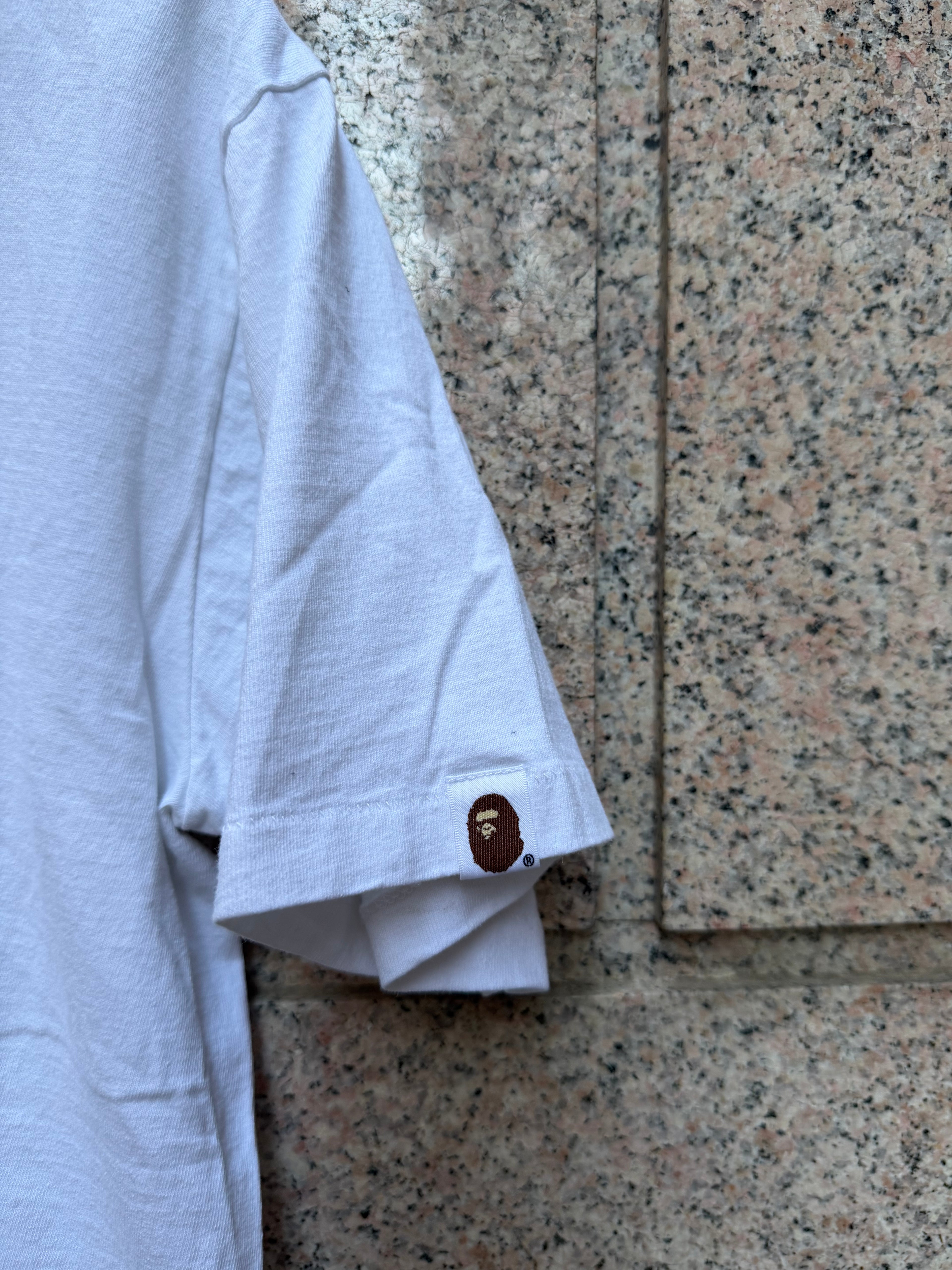 A Bathing Ape Bape Tee Multicolor White - L (USED)